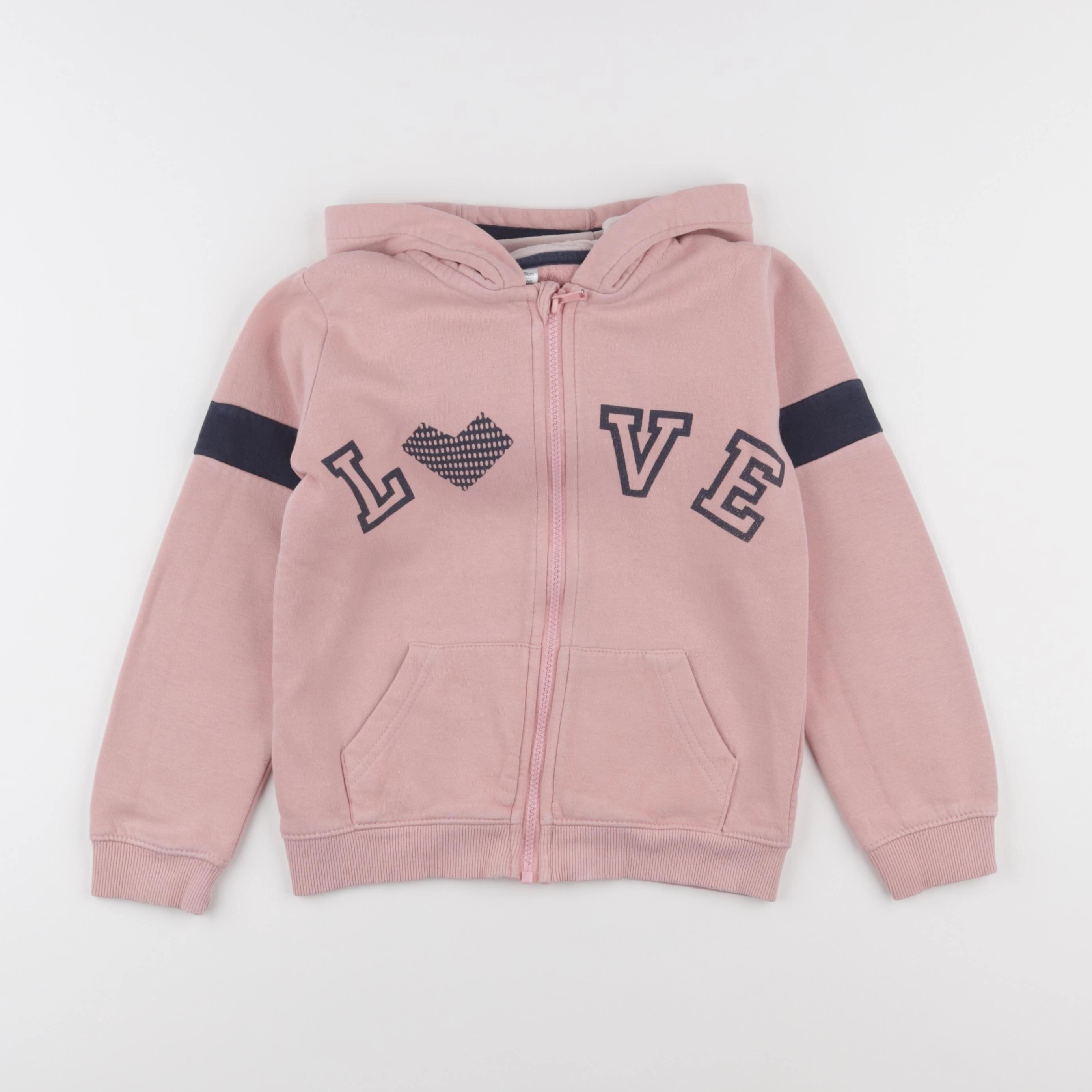 Vertbaudet - sweat rose - 8 ans