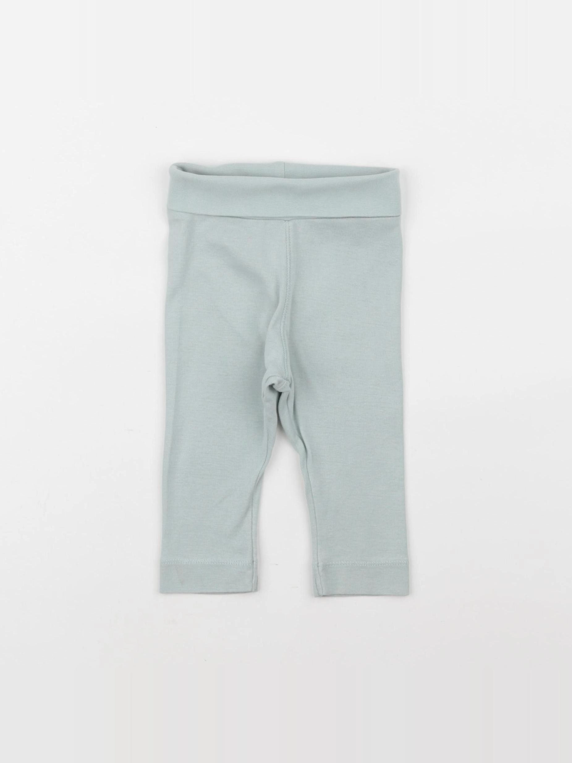 H&M - legging vert - 3/6 mois