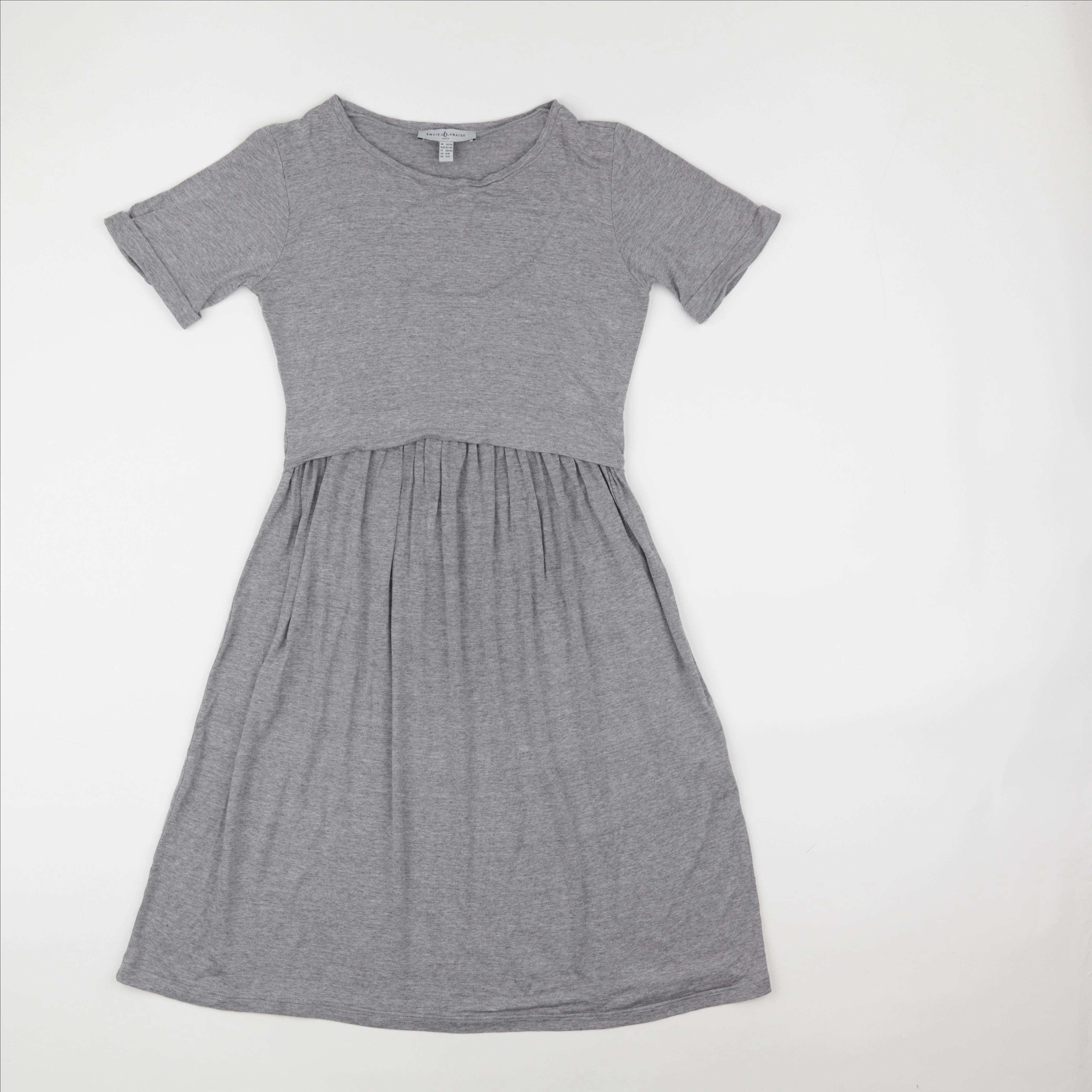 Envie de fraise - robe grossesse gris - 34 à 36