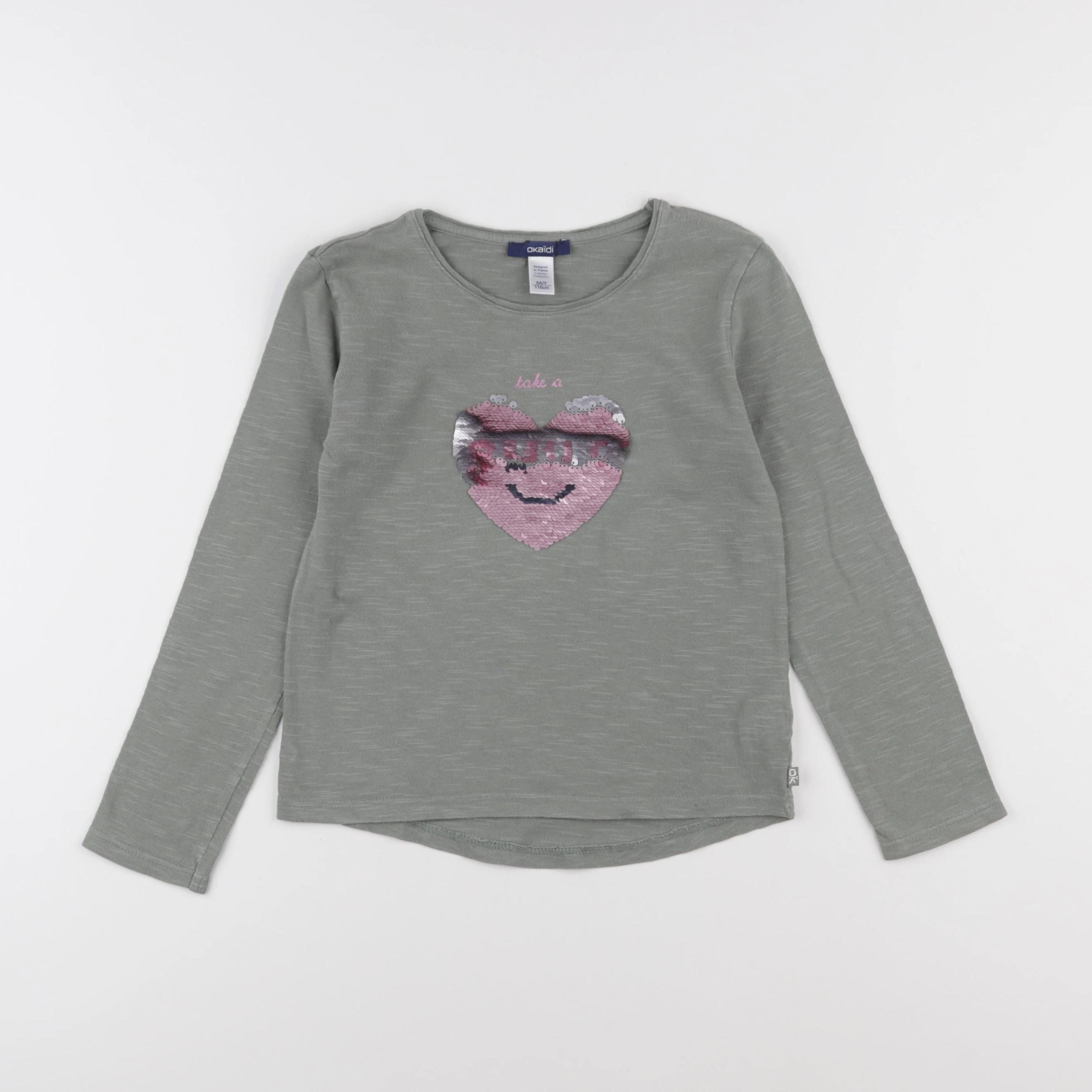 Okaidi - tee-shirt vert - 6 ans