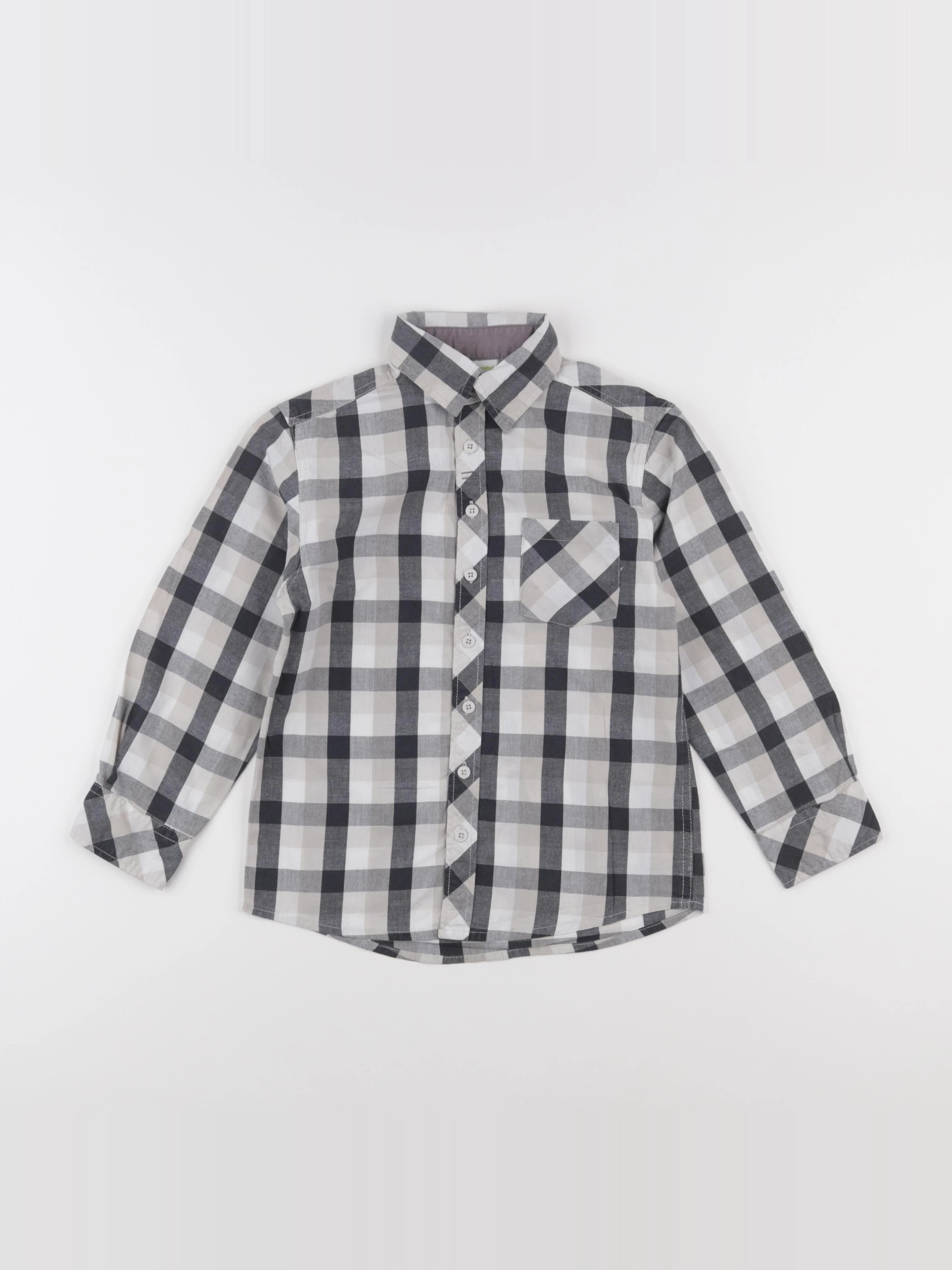 Vertbaudet - chemise gris - 6 ans