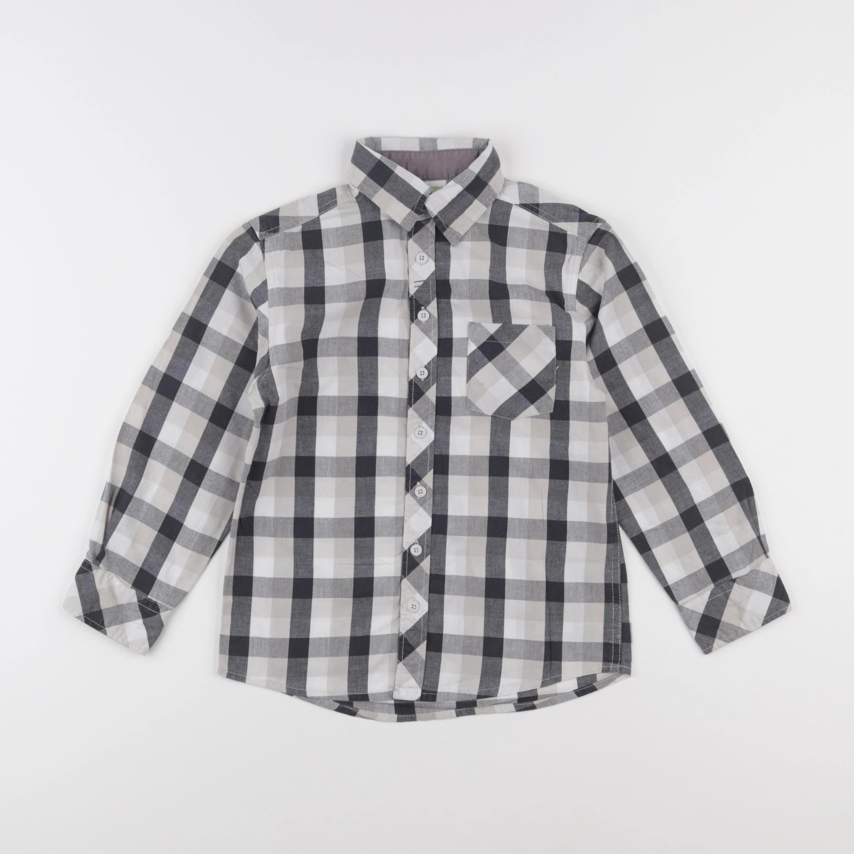Vertbaudet - chemise gris - 6 ans