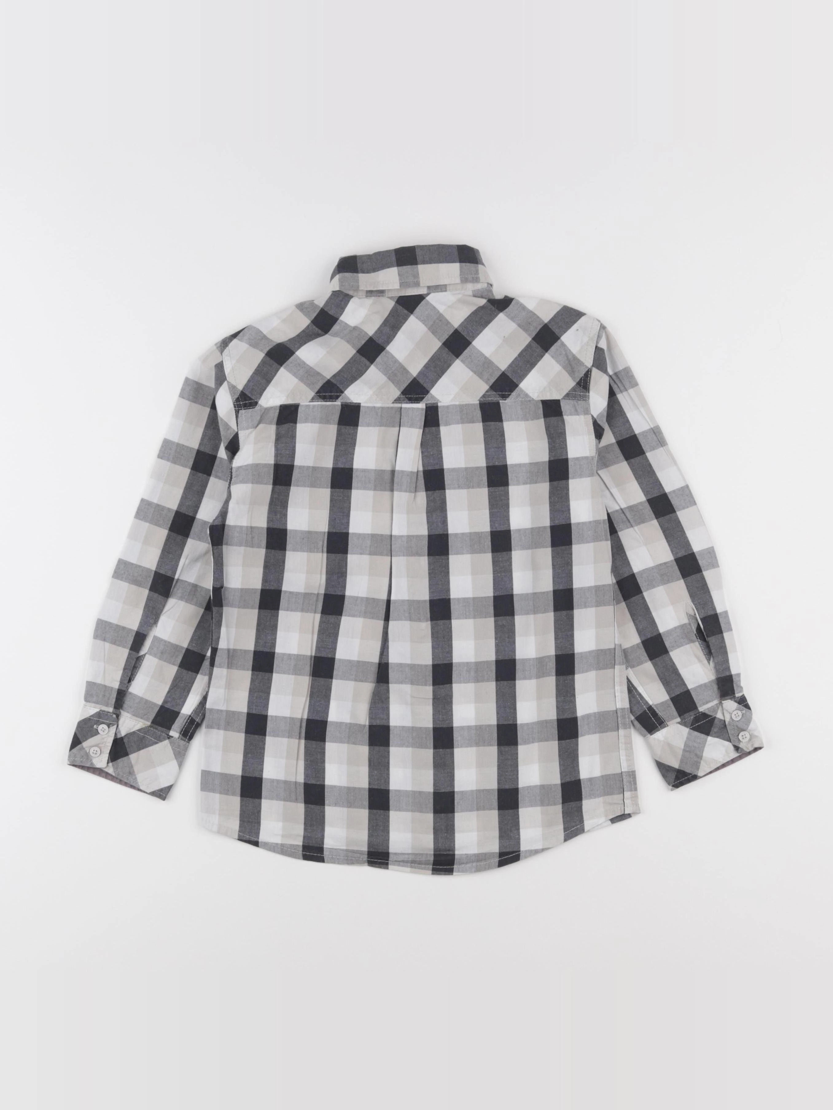Vertbaudet - chemise gris - 6 ans