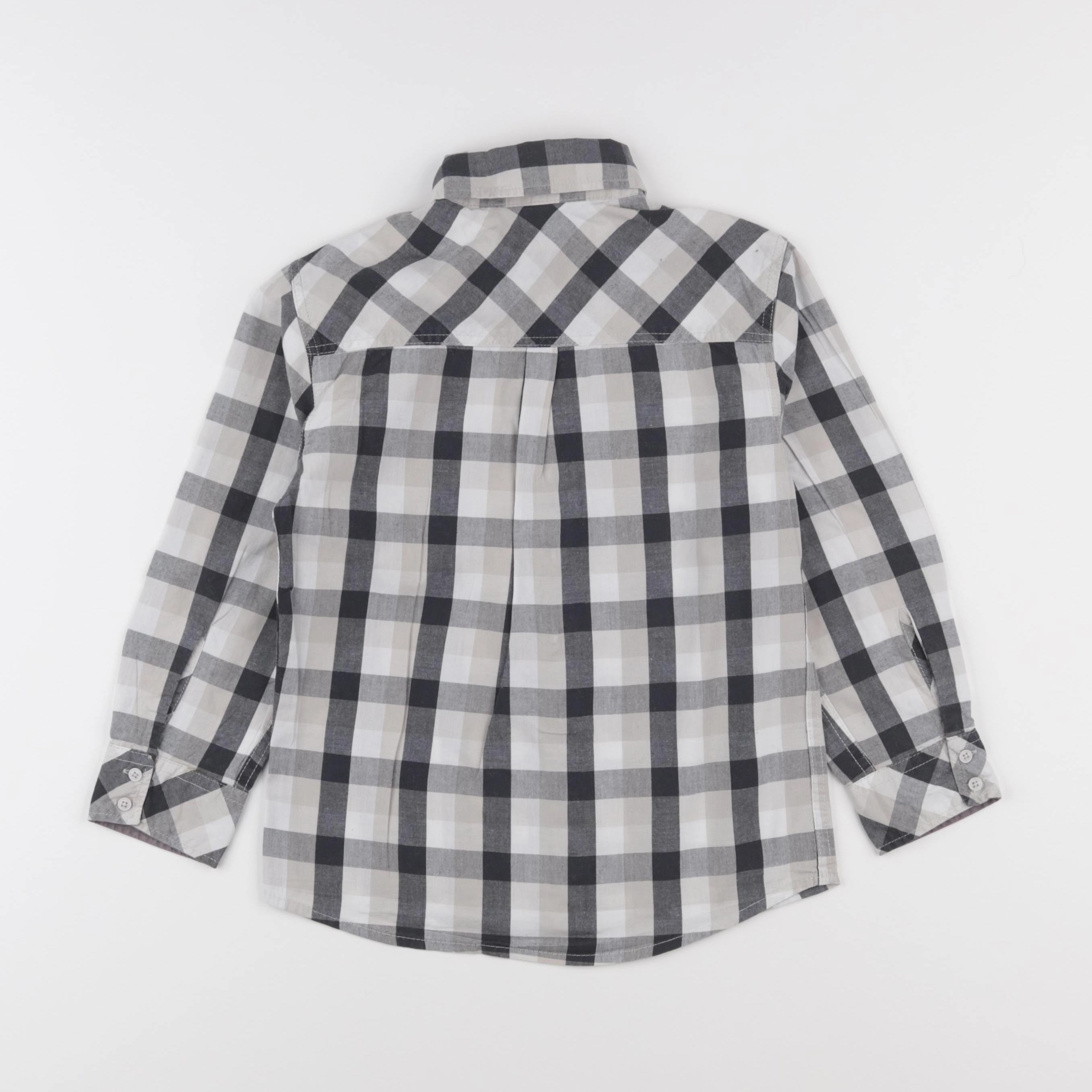 Vertbaudet - chemise gris - 6 ans
