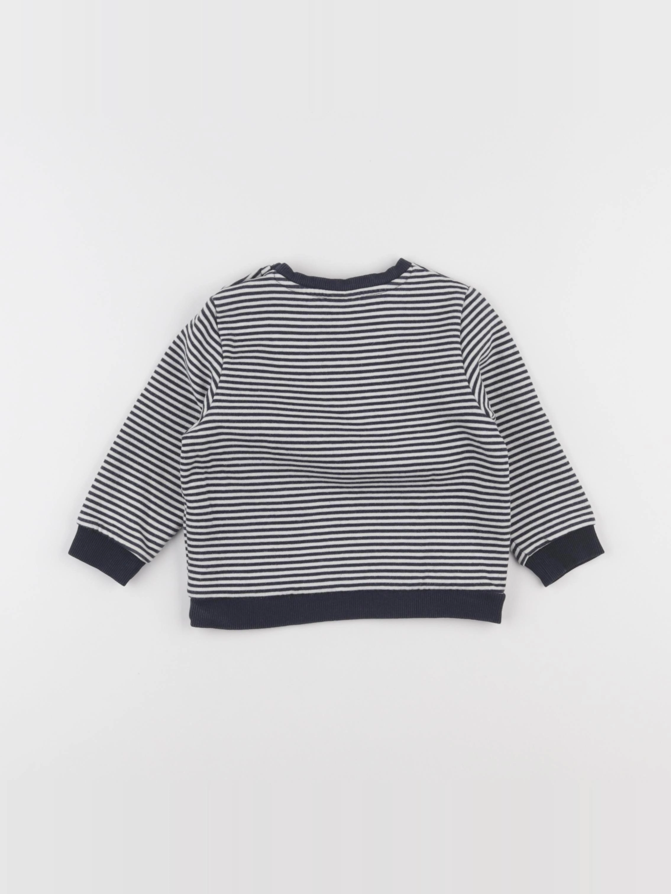 Tape à l'oeil - sweat bleu - 18 mois
