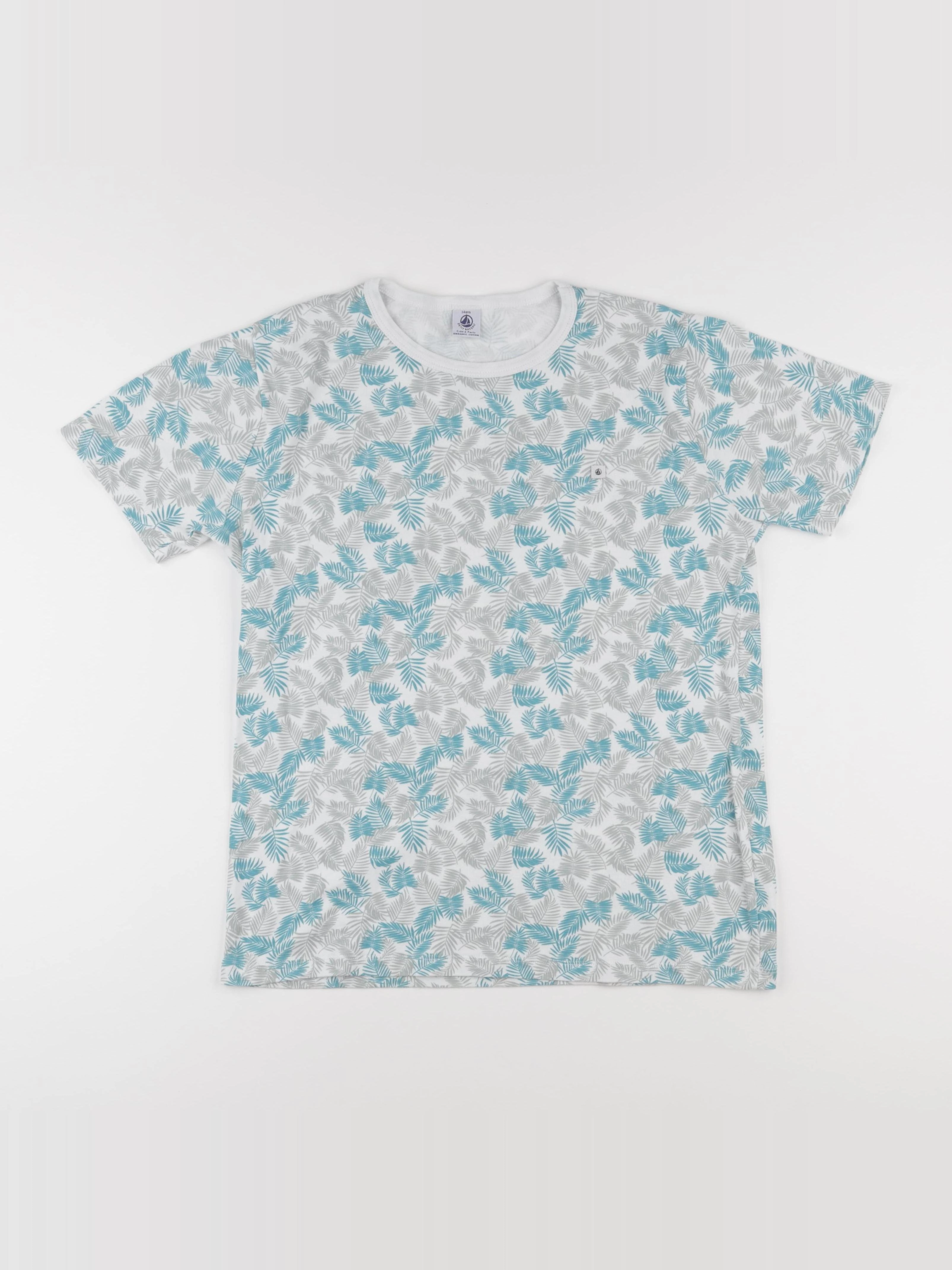 Petit Bateau - maillot de corps bleu - 14 ans