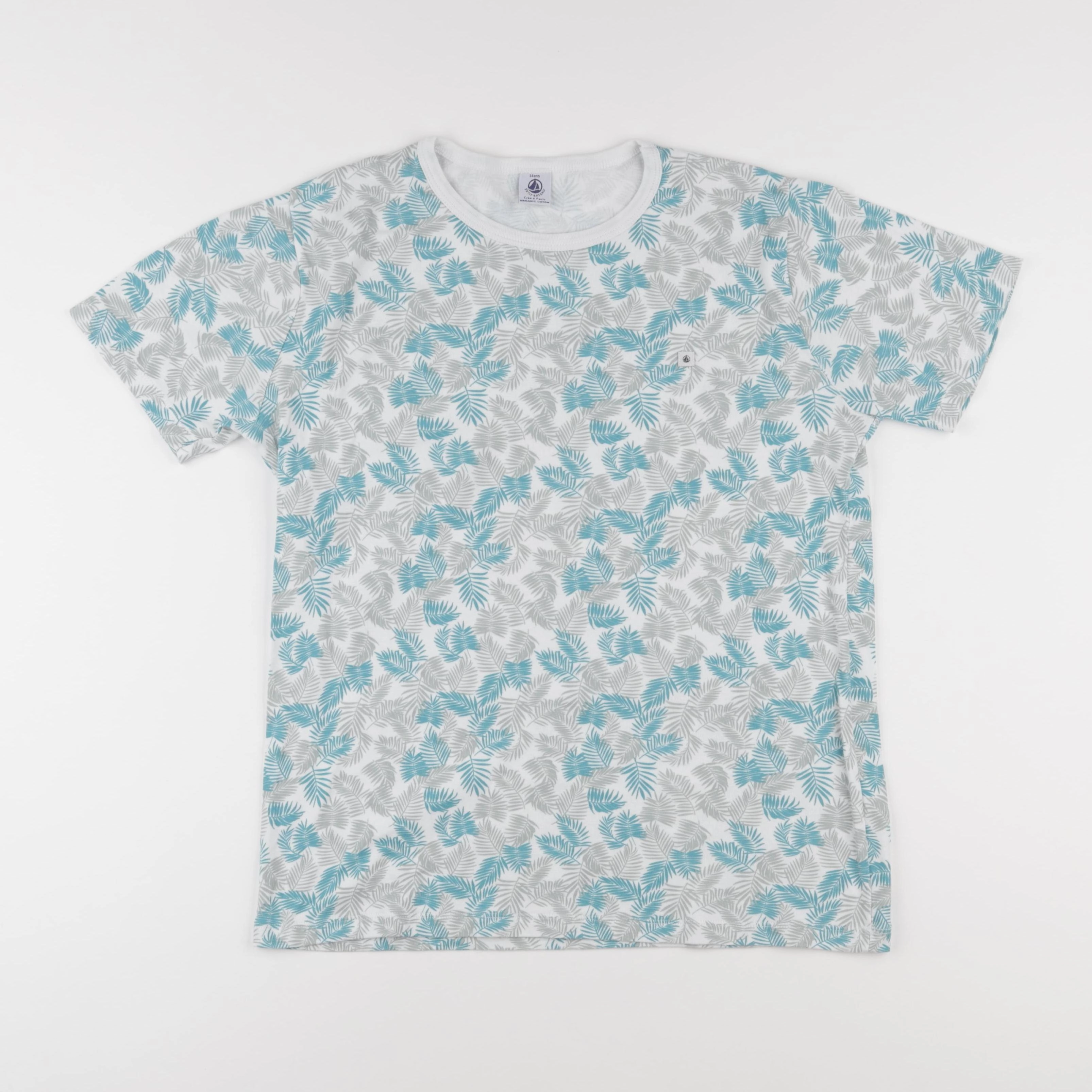 Petit Bateau - maillot de corps bleu - 14 ans
