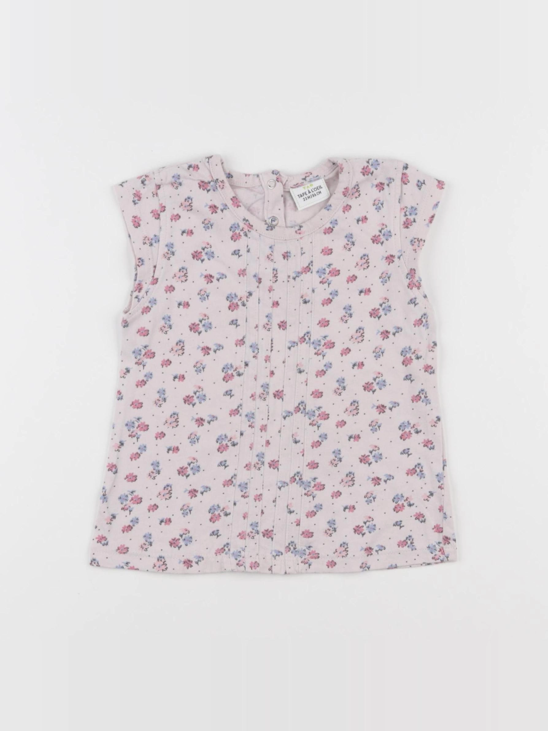 Tape à l'oeil - tee-shirt rose - 24 mois