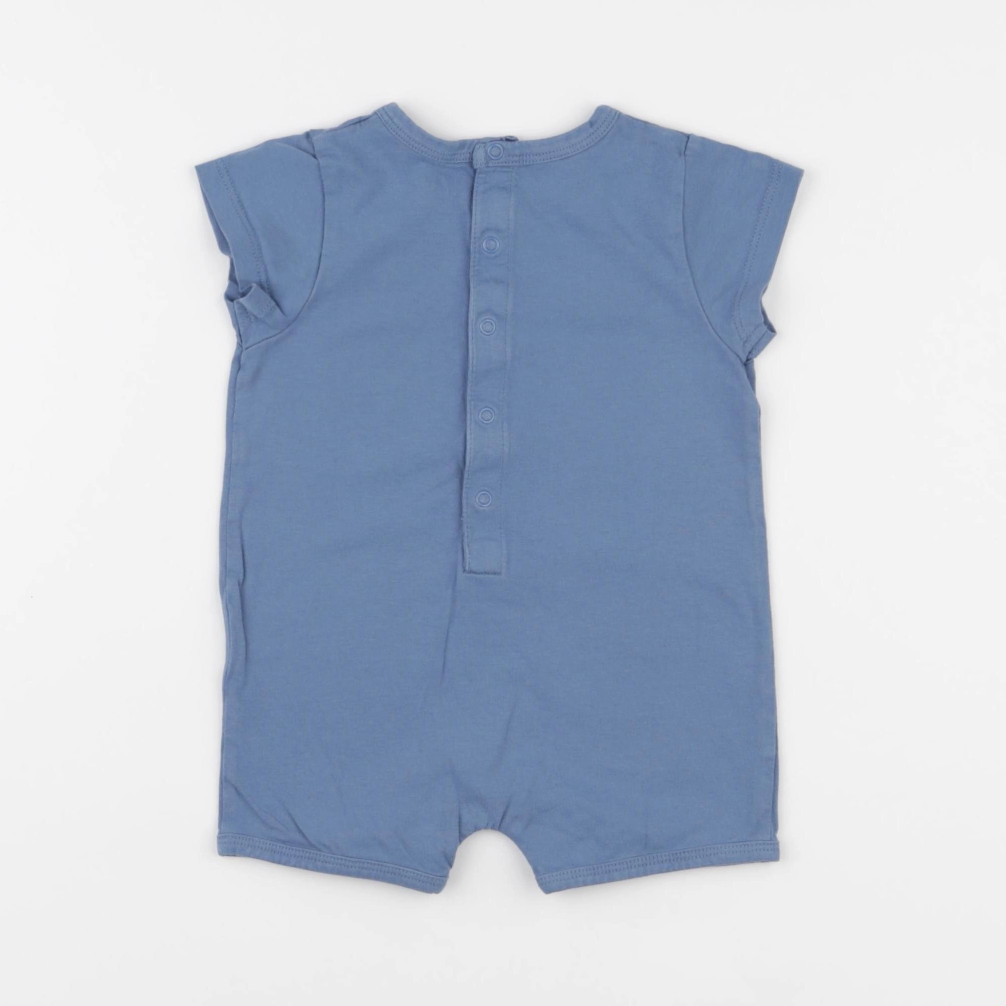 Vertbaudet - pyjama coton bleu - 12 mois