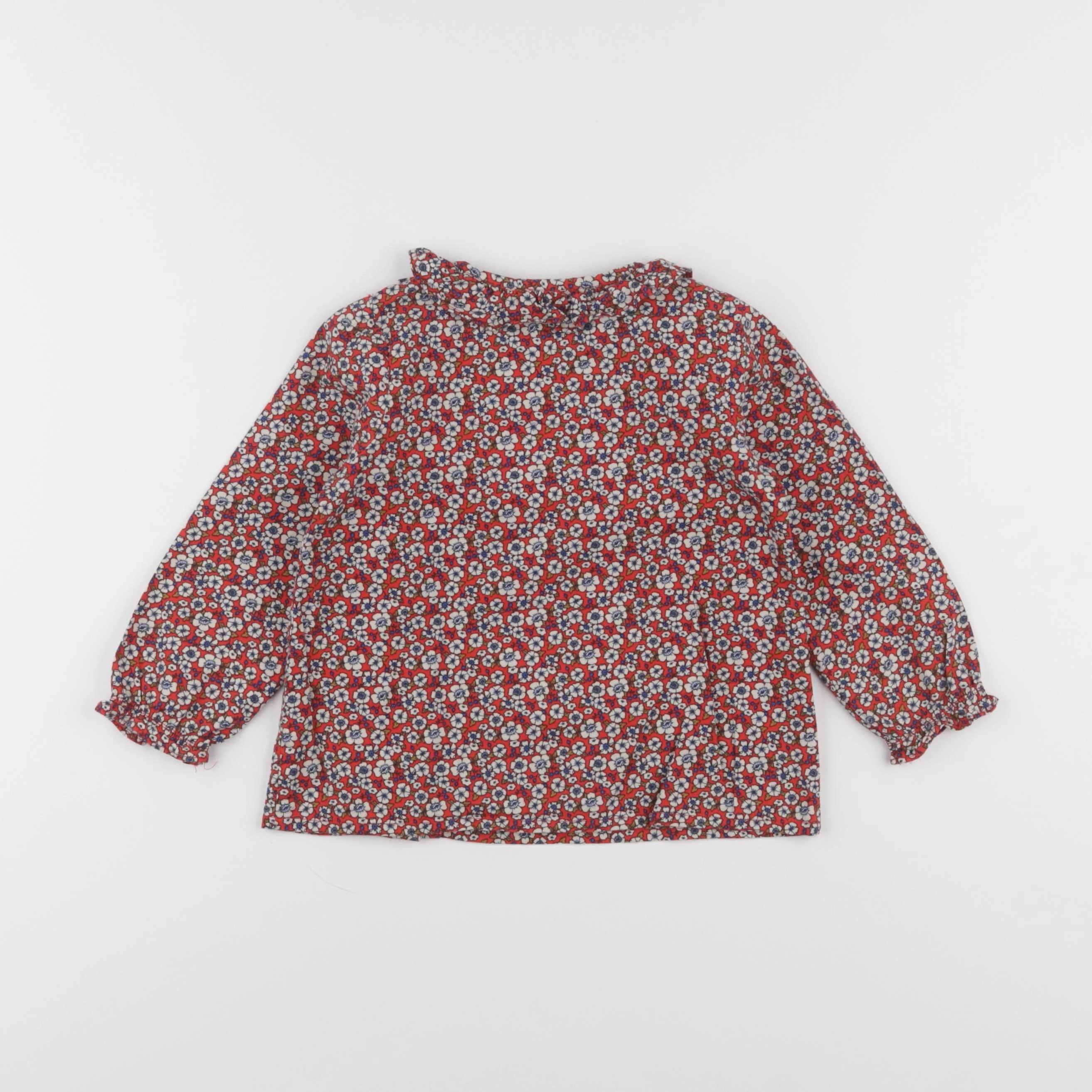 Boutchou - blouse rouge - 24 mois