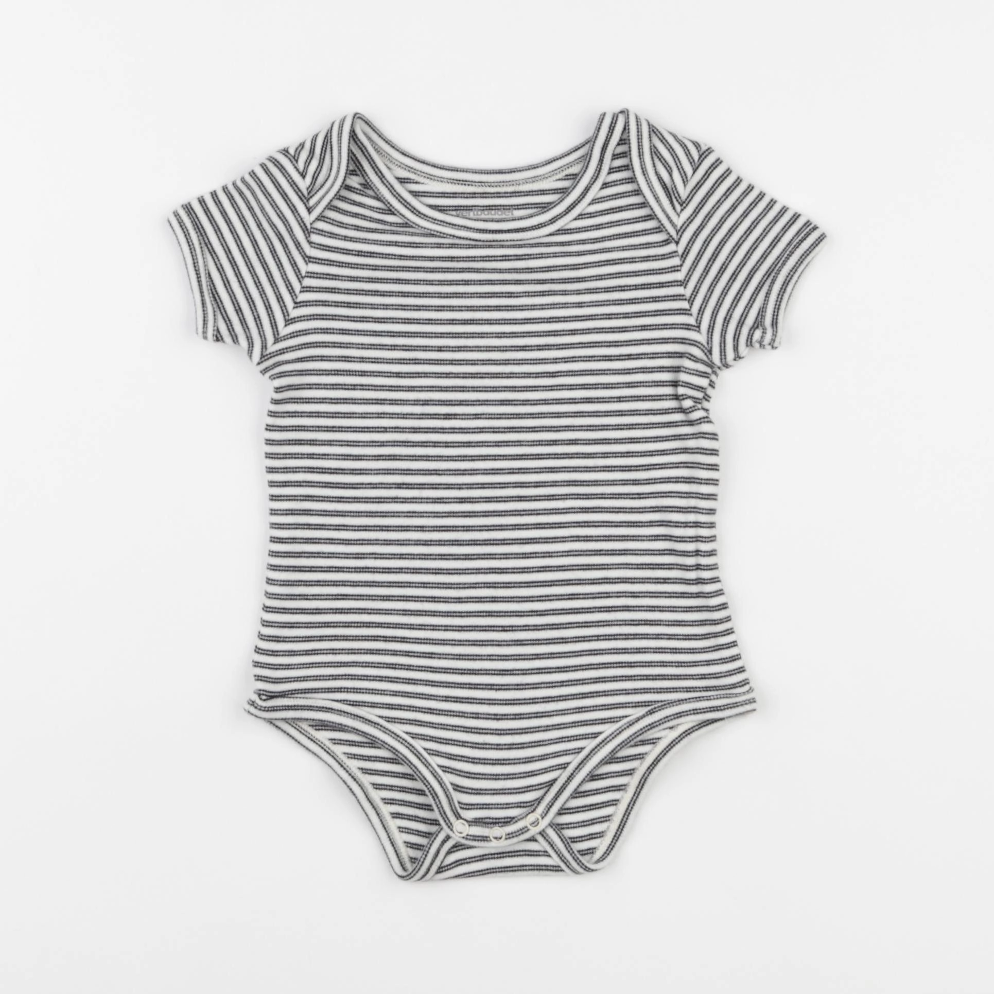 Vertbaudet - body bleu, blanc - 18 mois