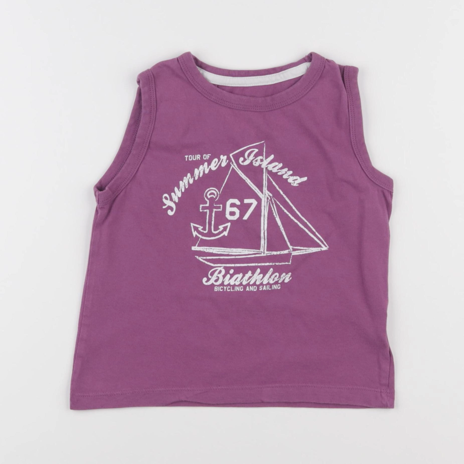 Vertbaudet - débardeur violet - 4 ans