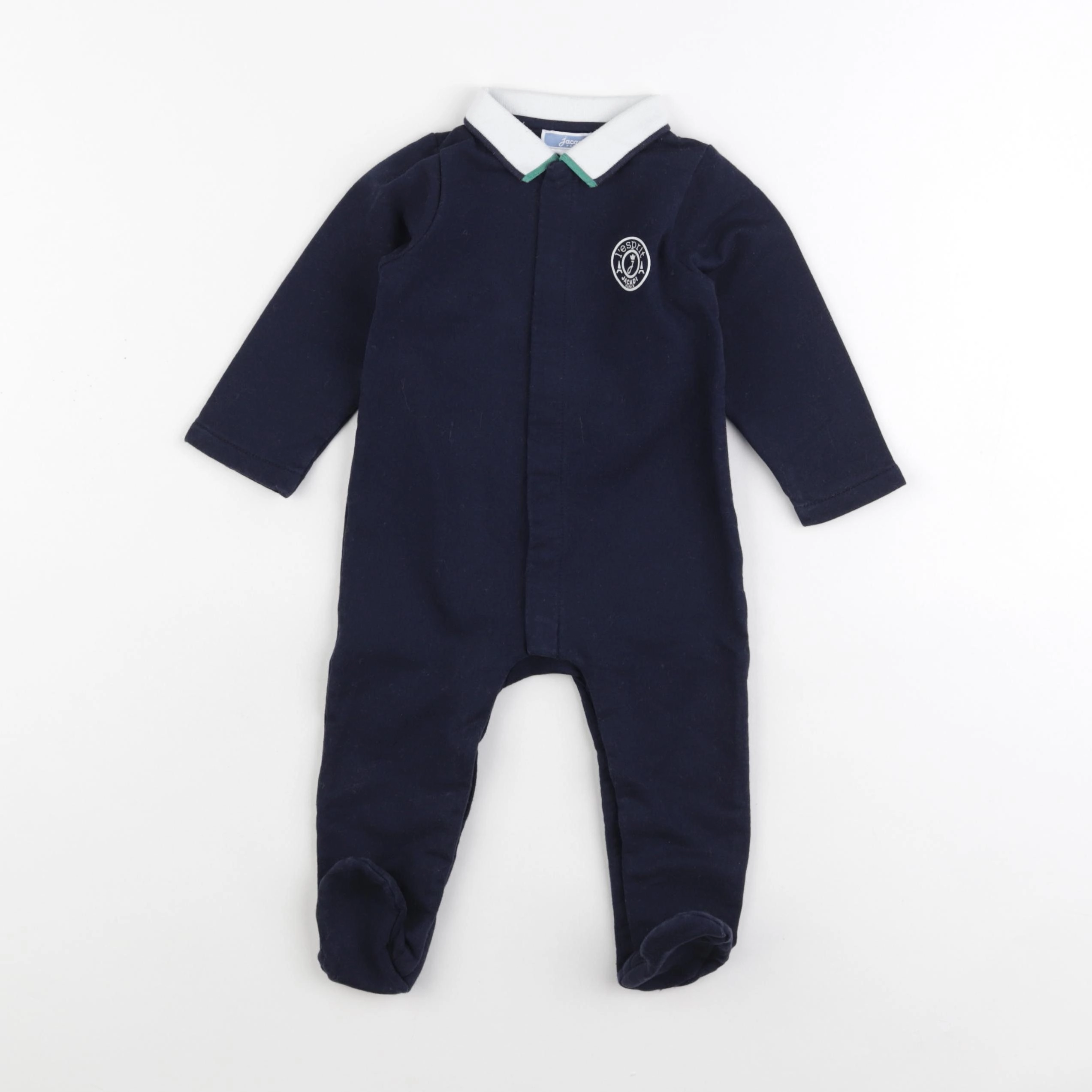 Jacadi - pyjama coton bleu - 12 mois