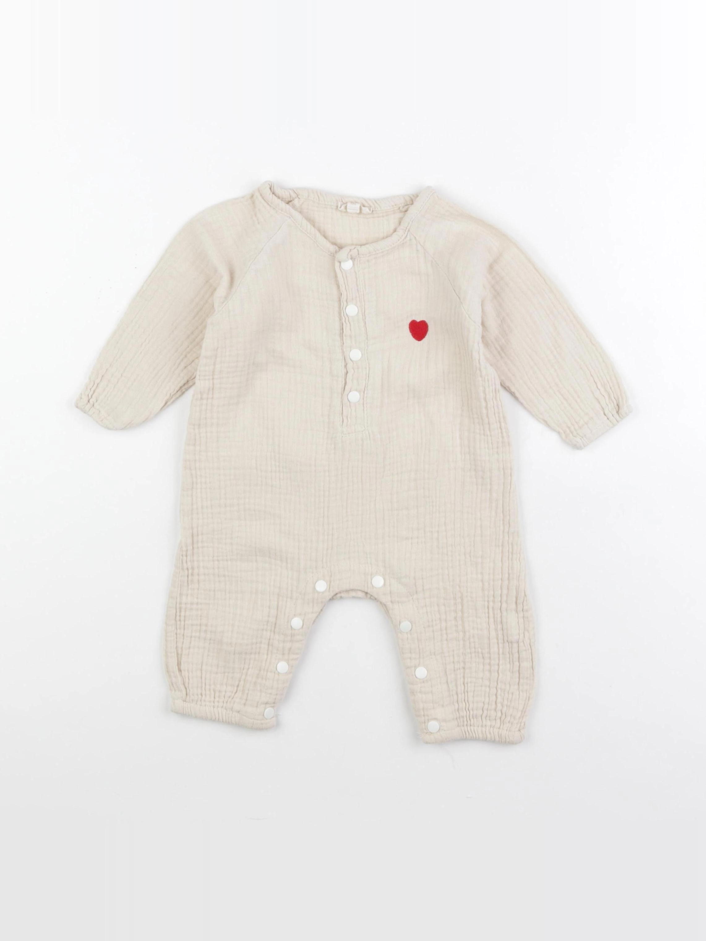 23 mai - combinaison beige - 6 mois