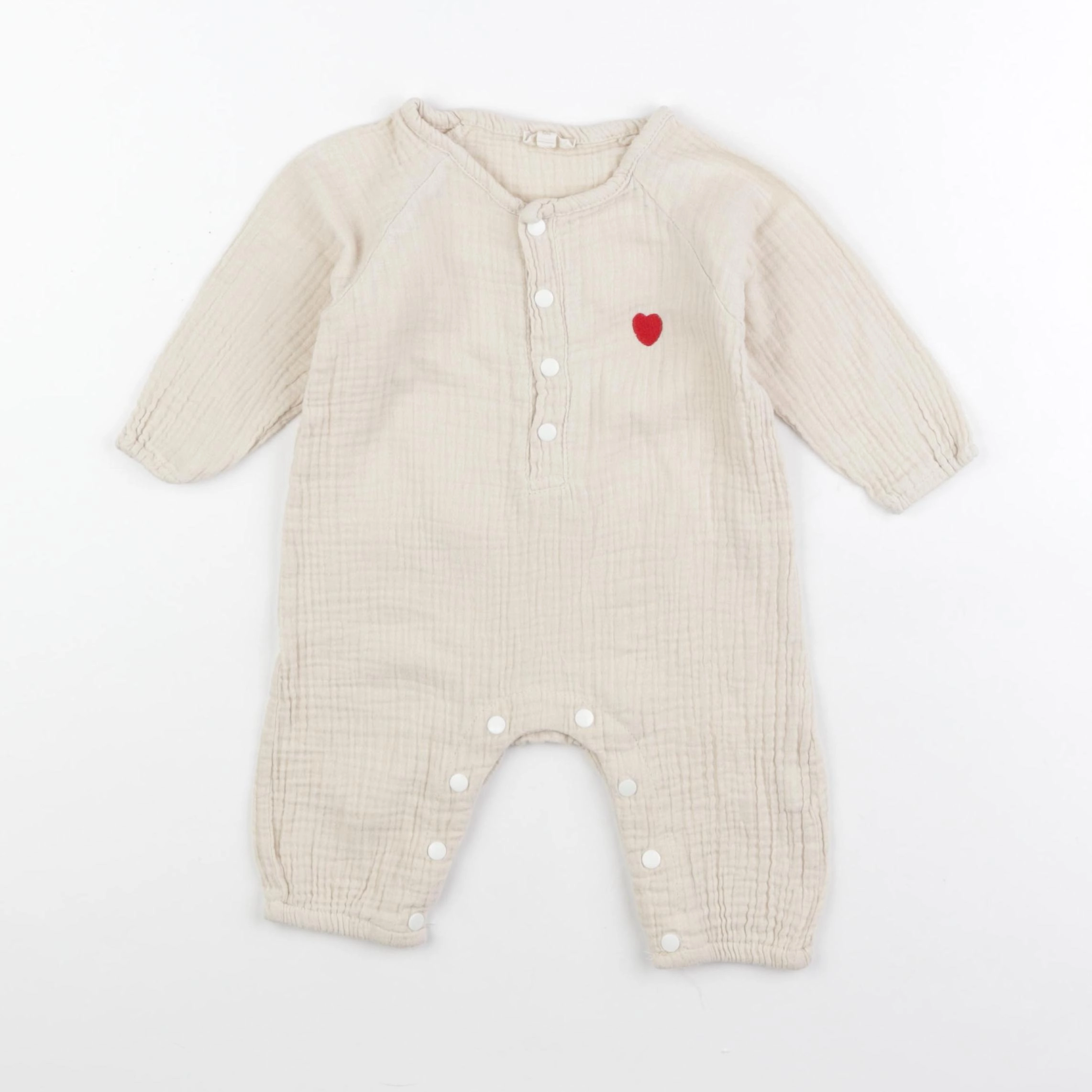 23 mai - combinaison beige - 6 mois