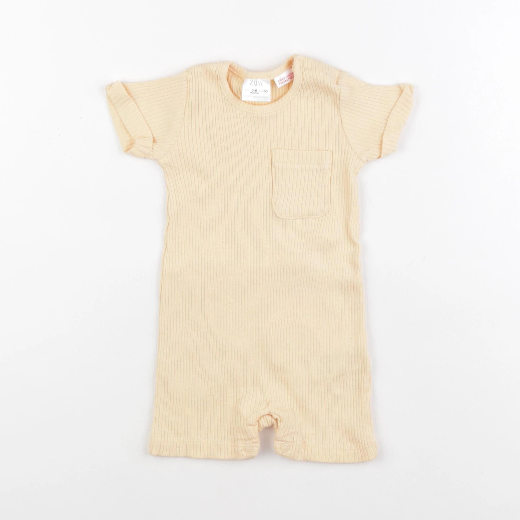 Zara - combinaison orange - 3/6 mois