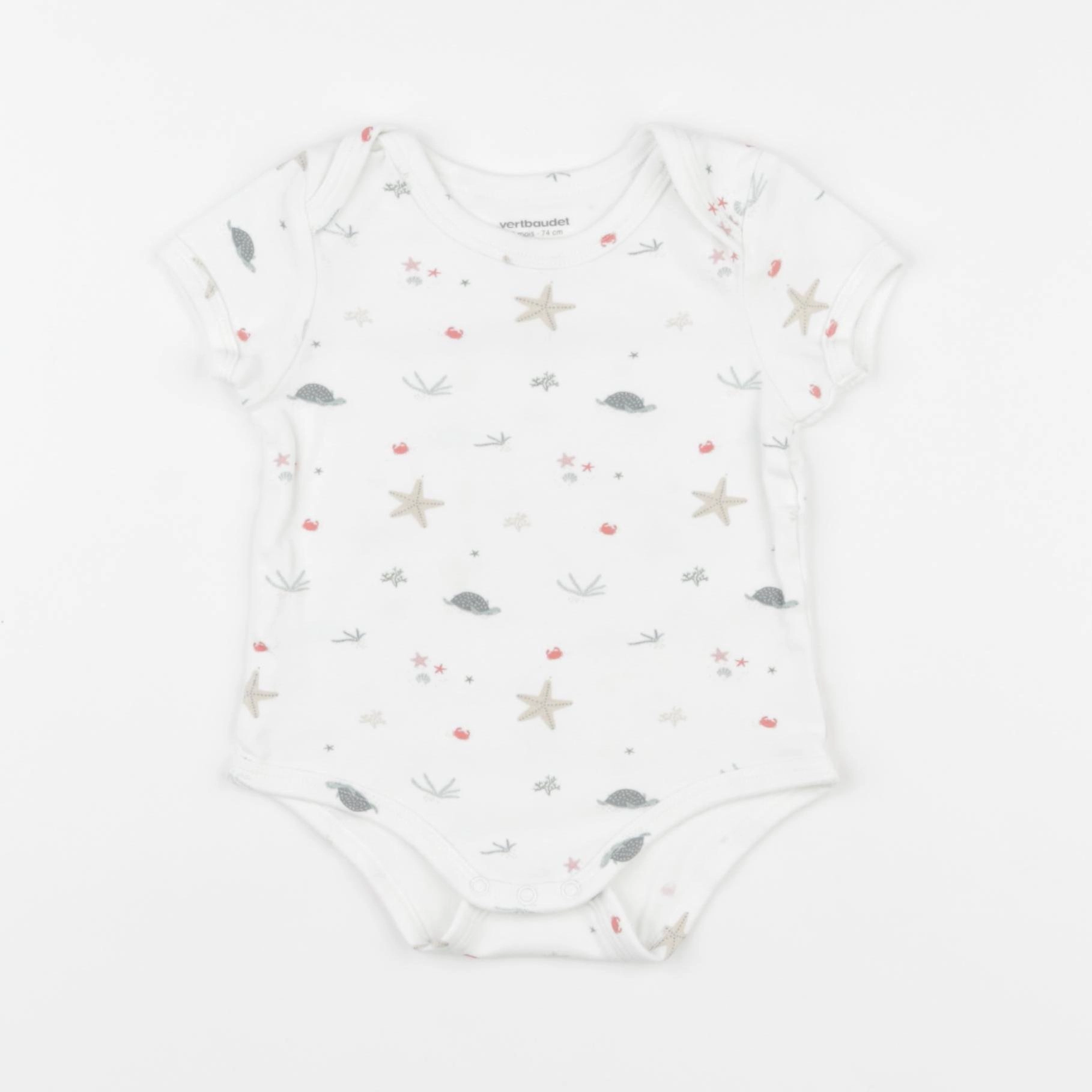 Vertbaudet - body blanc - 12 mois