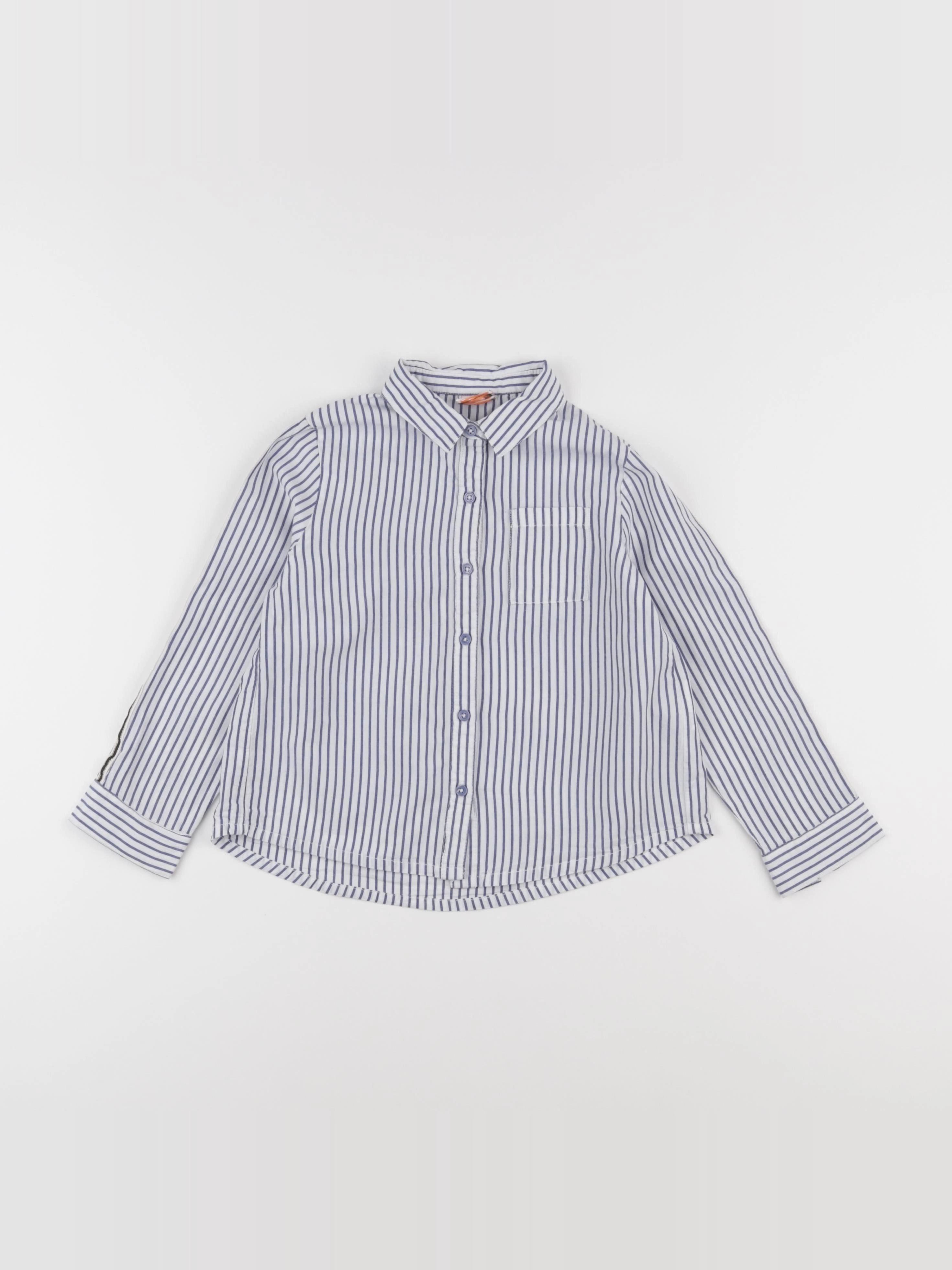 Tape à l'oeil - chemise blanc, bleu - 5 ans