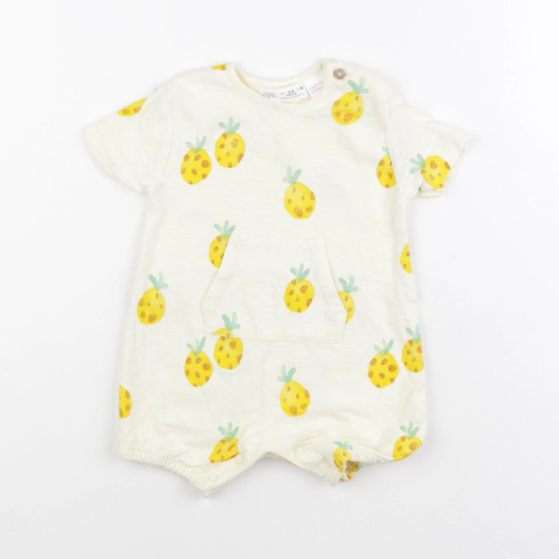 Zara - combinaison jaune - 3/6 mois