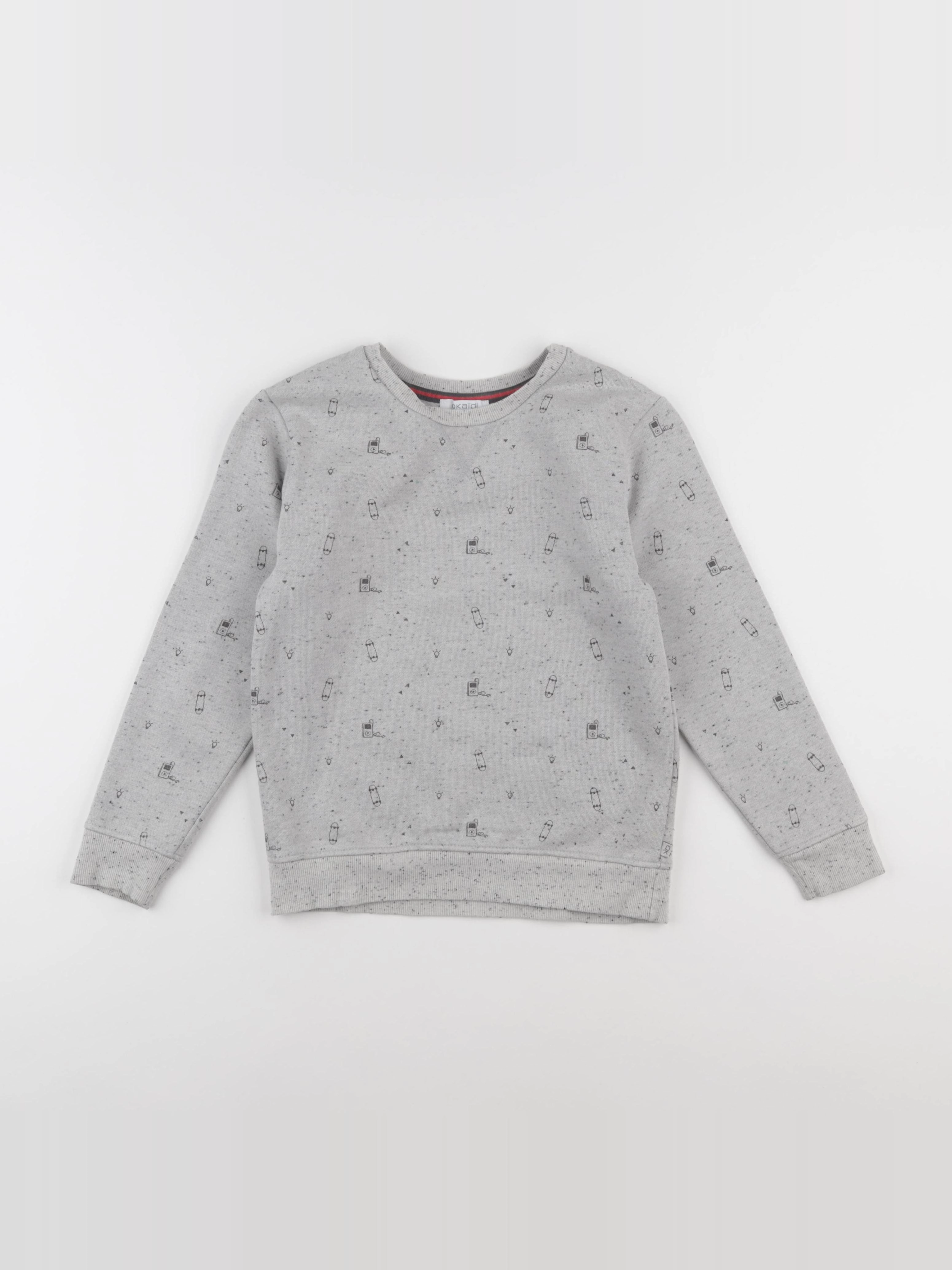 Okaidi - sweat gris - 8 ans