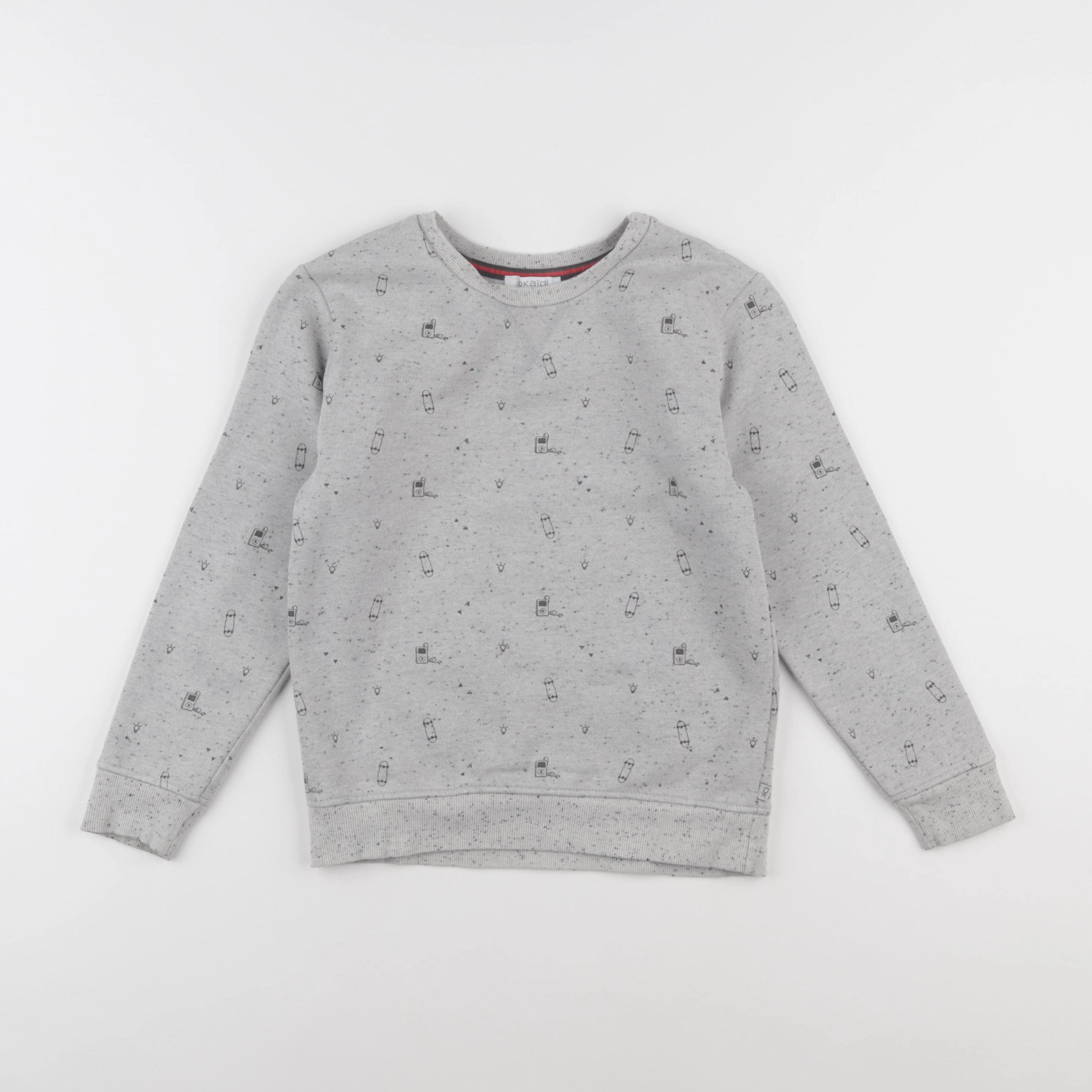Okaidi - sweat gris - 8 ans