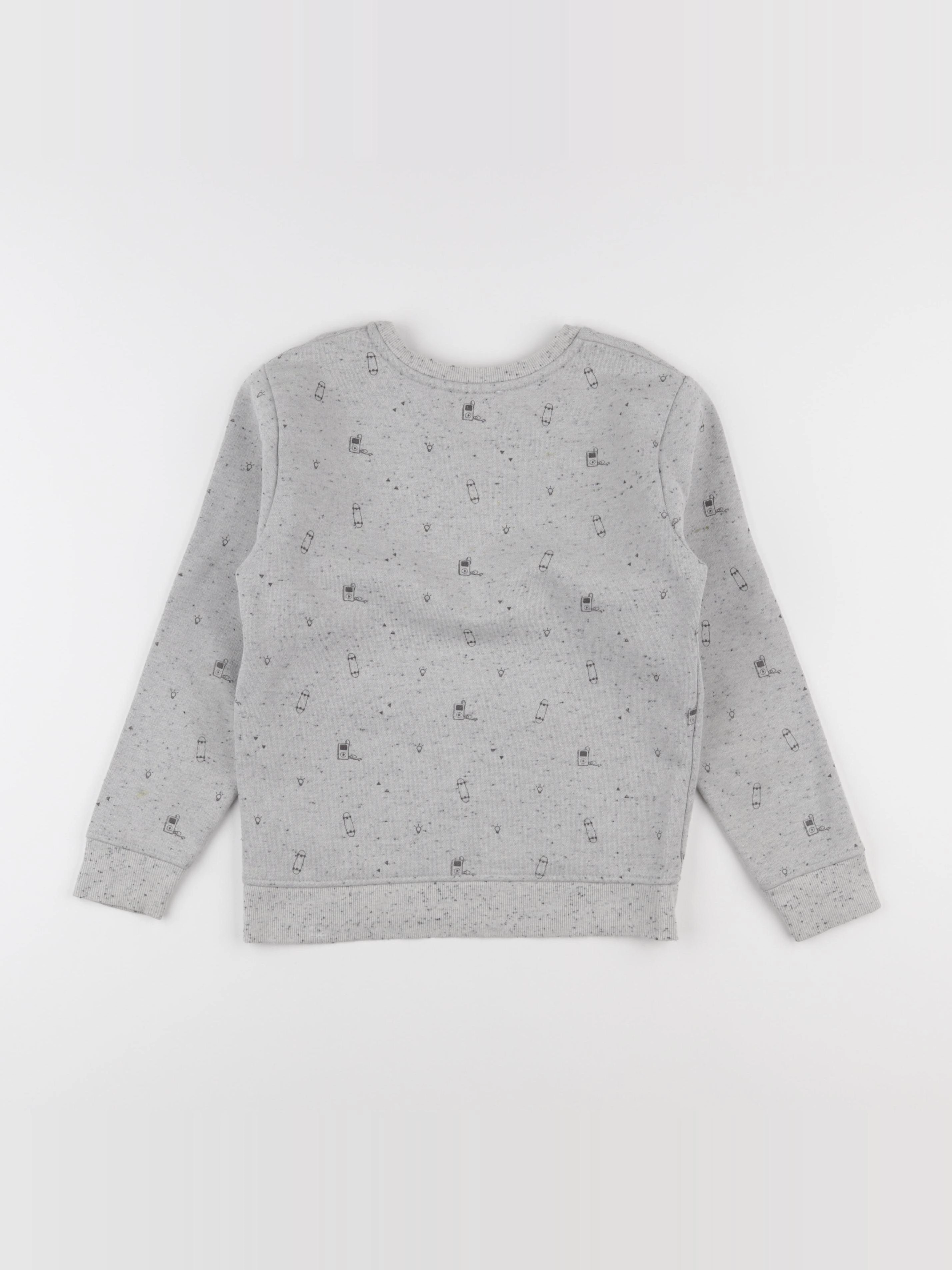 Okaidi - sweat gris - 8 ans