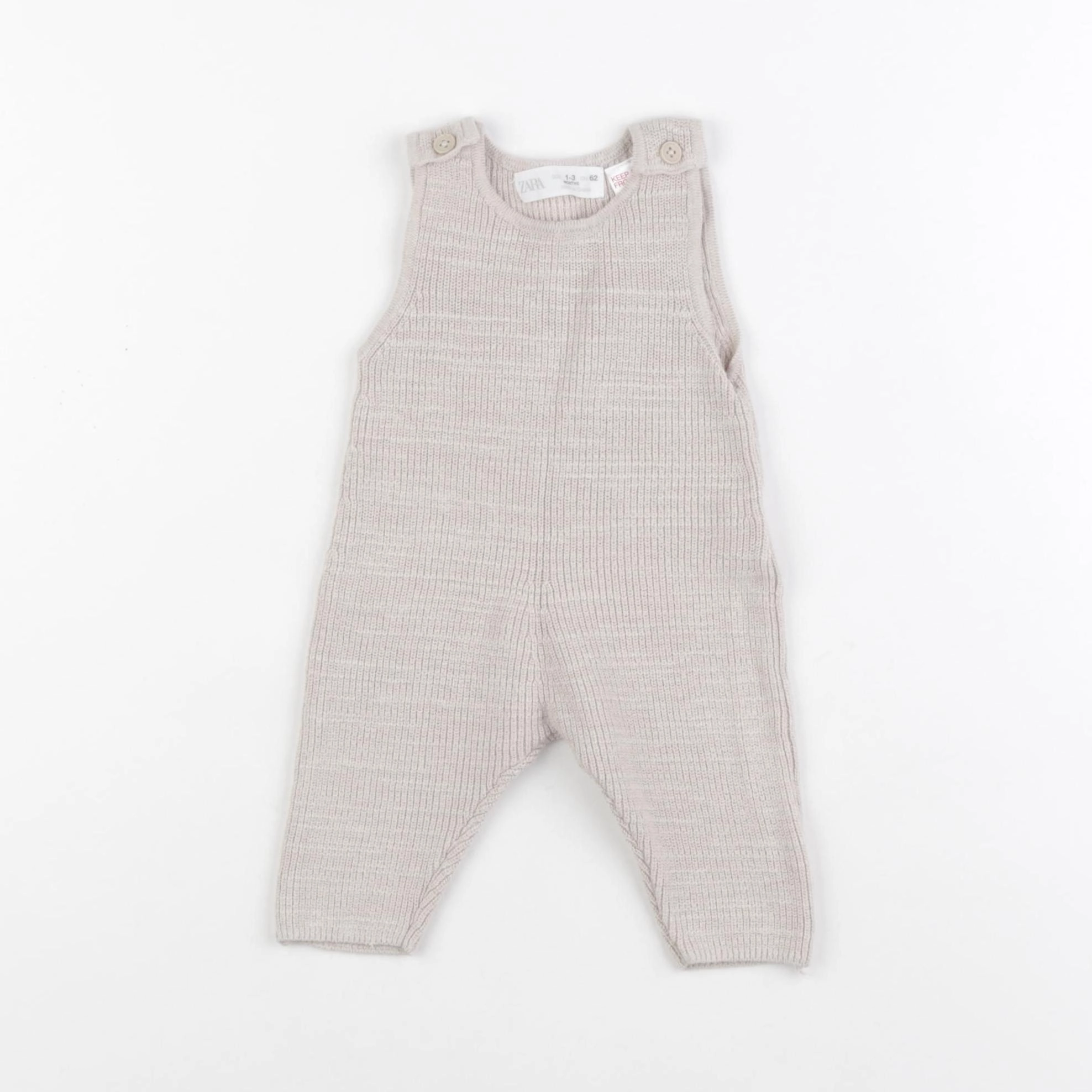 Zara - combinaison beige - 1/3 mois