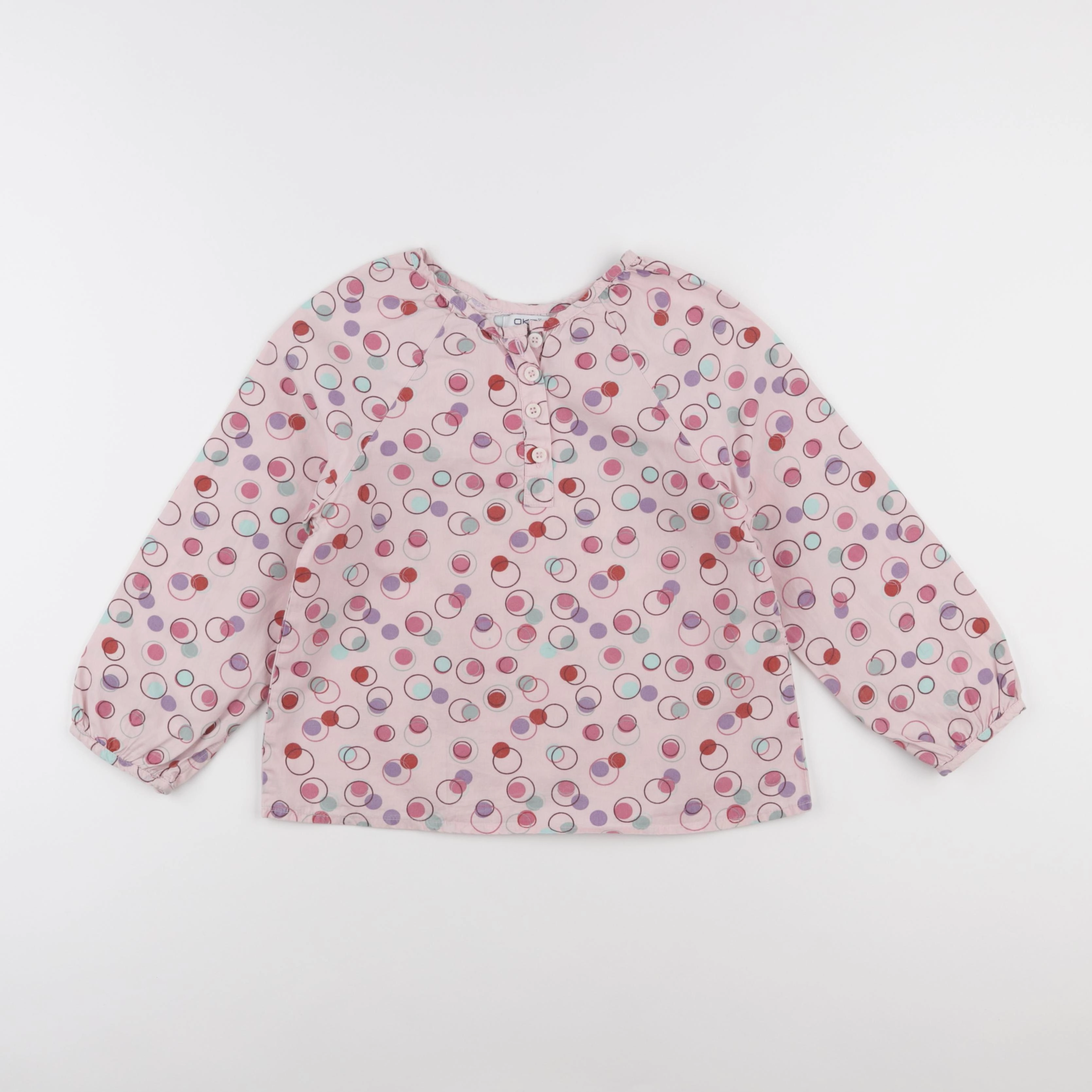 Okaidi - blouse rose - 8 ans
