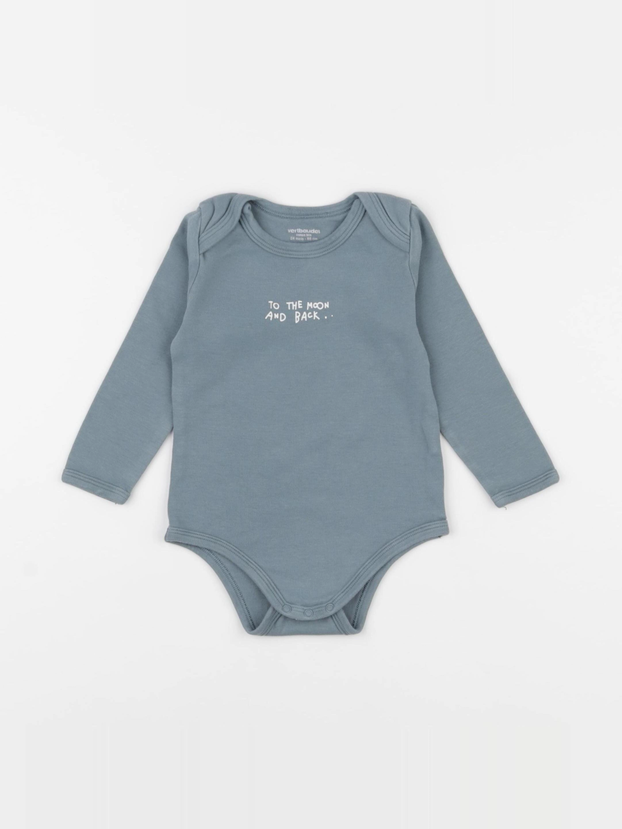 Vertbaudet - body gris - 24 mois