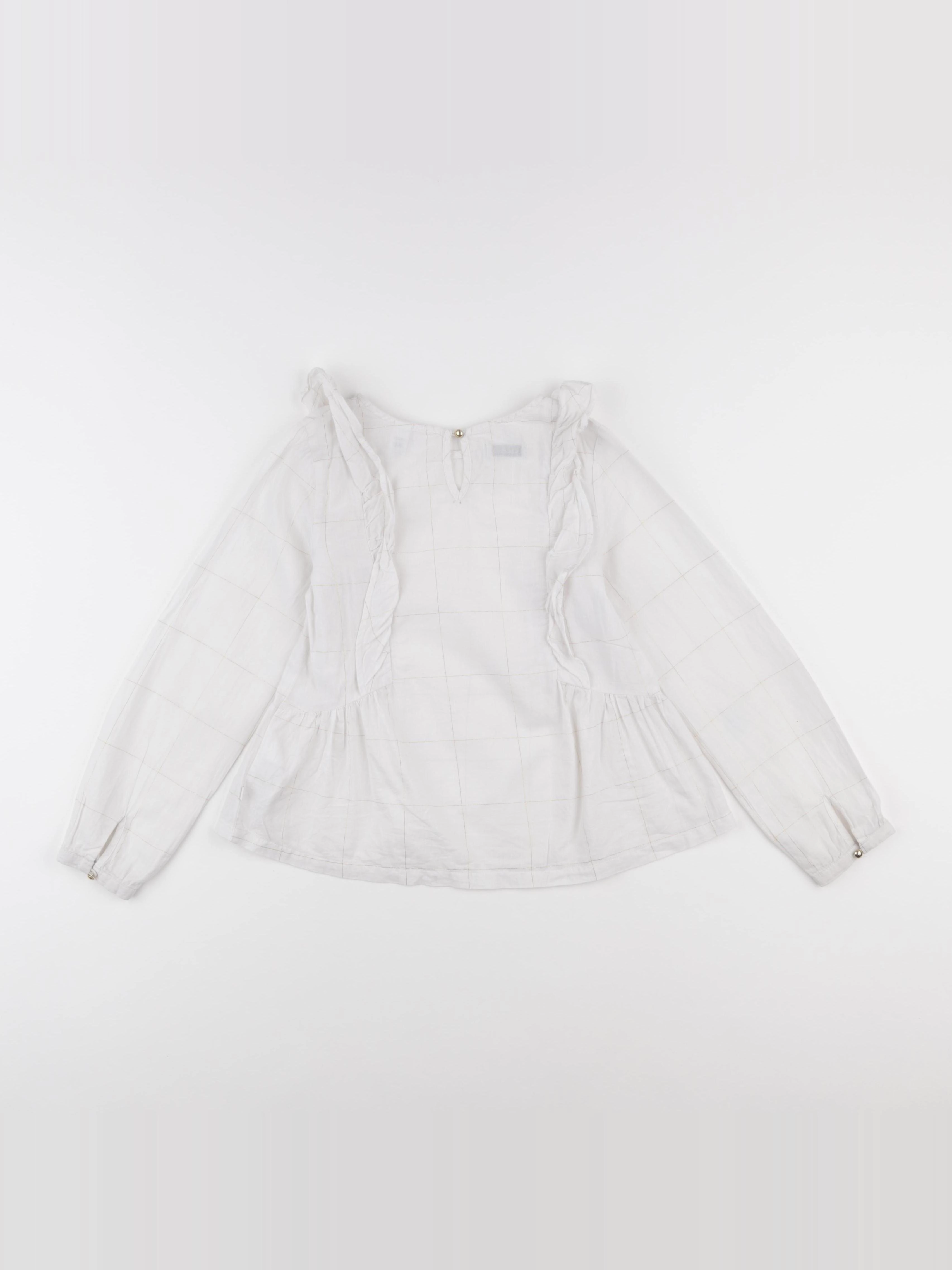 Okaidi - blouse blanc - 8 ans