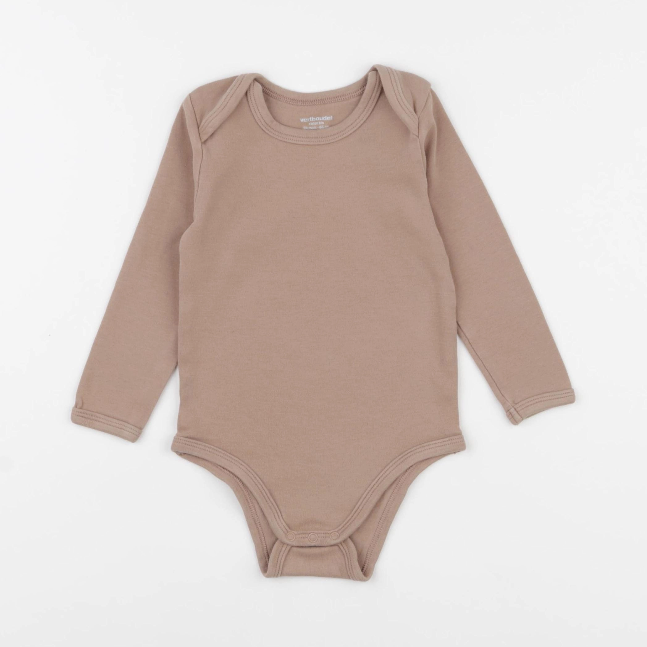 Vertbaudet - body marron - 24 mois