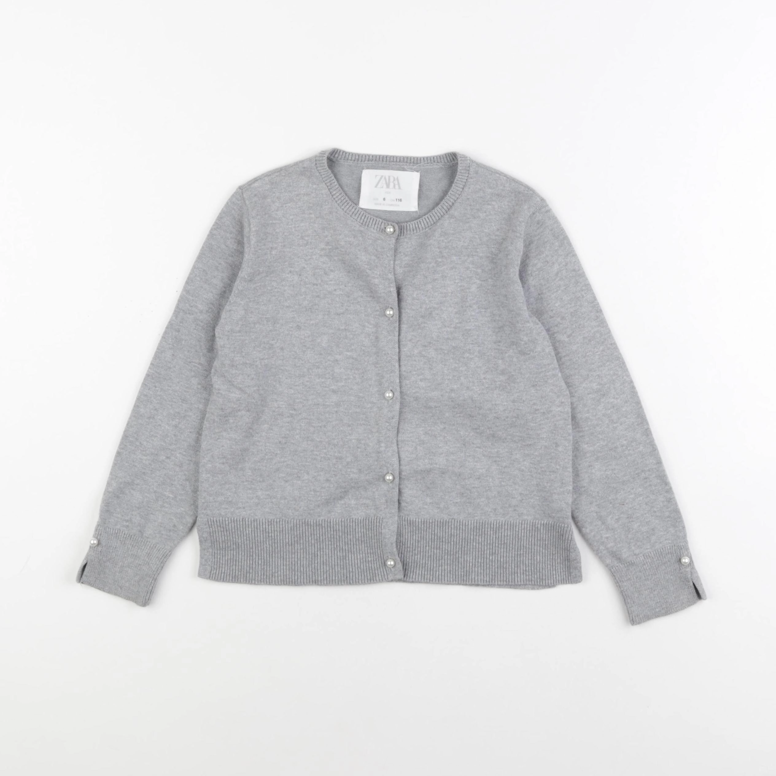 Zara - gilet gris - 6 ans