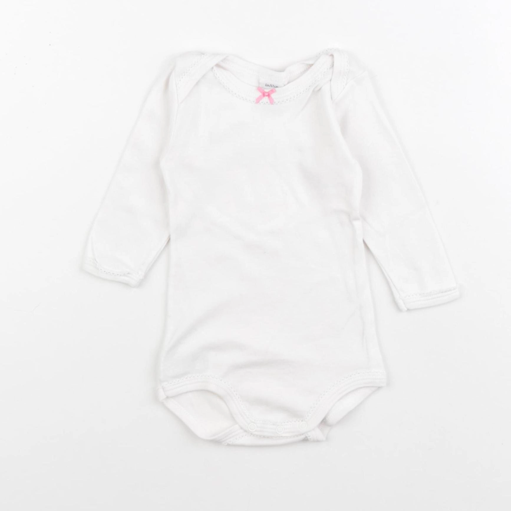 Petit Bateau - body rose - 6 mois