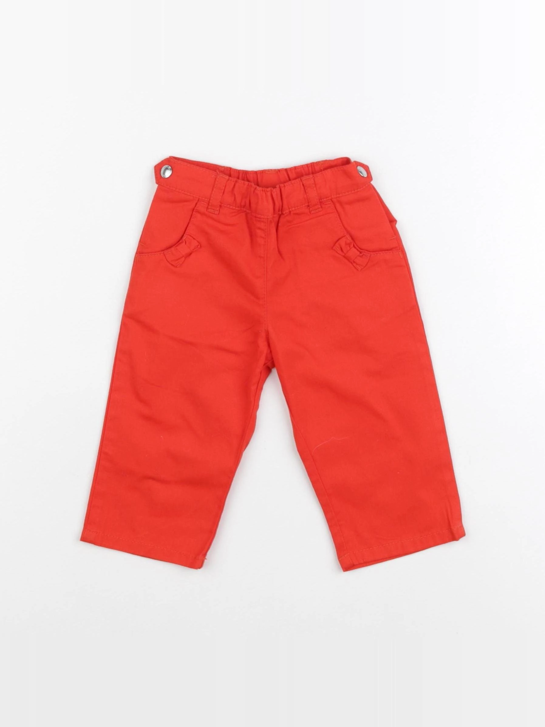 Petit Bateau - pantalon rouge - 6 mois