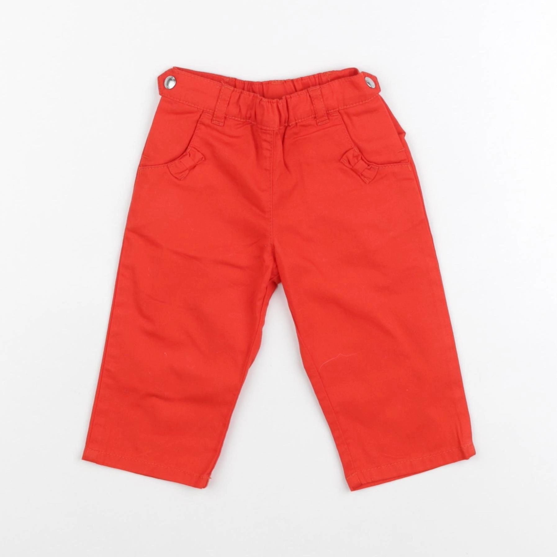 Petit Bateau - pantalon rouge - 6 mois