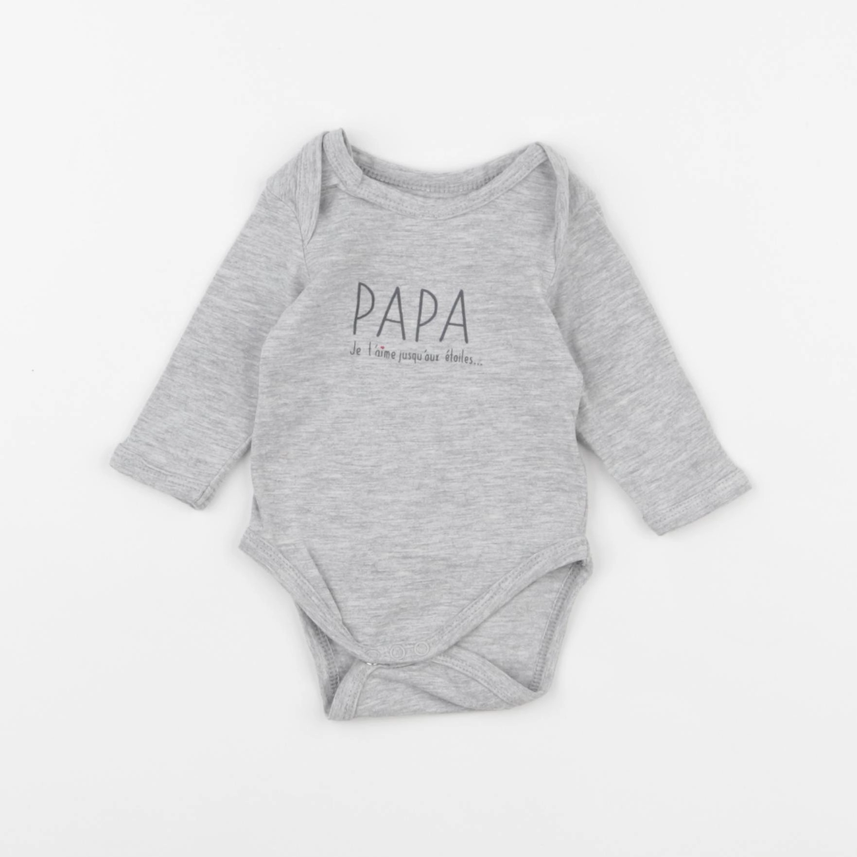 Vertbaudet - body gris - 1 mois