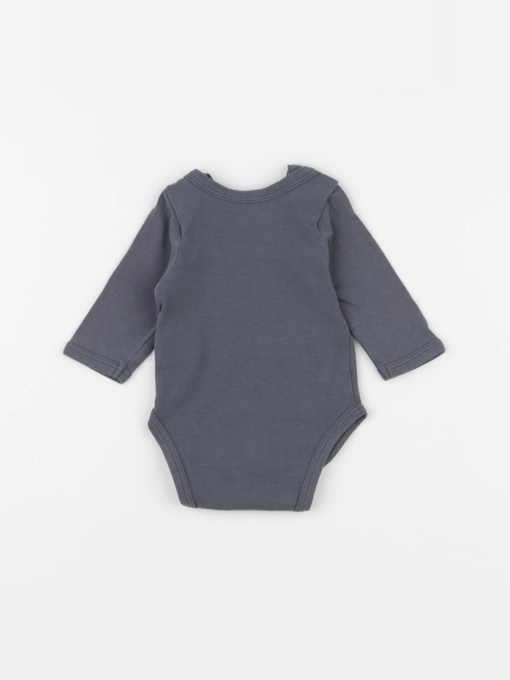 Vertbaudet - body gris - 1 mois