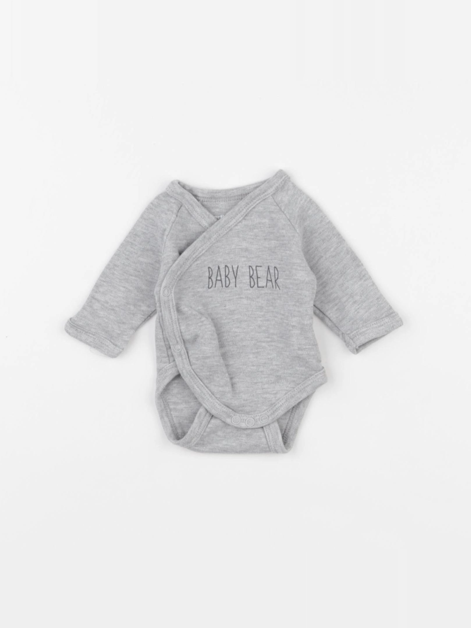Vertbaudet - body gris - 0 mois