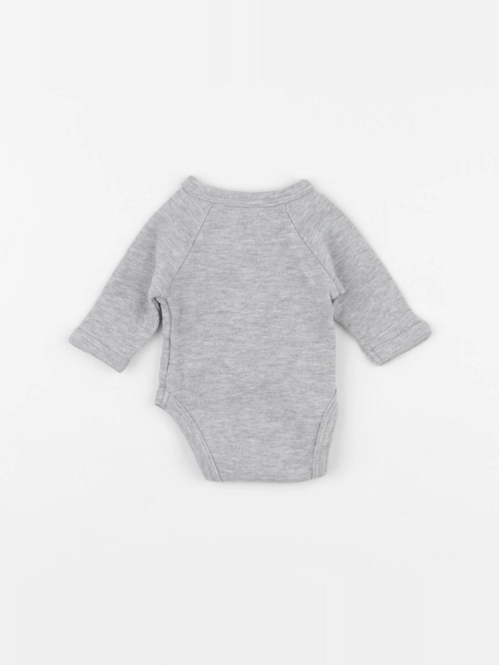 Vertbaudet - body gris - 0 mois