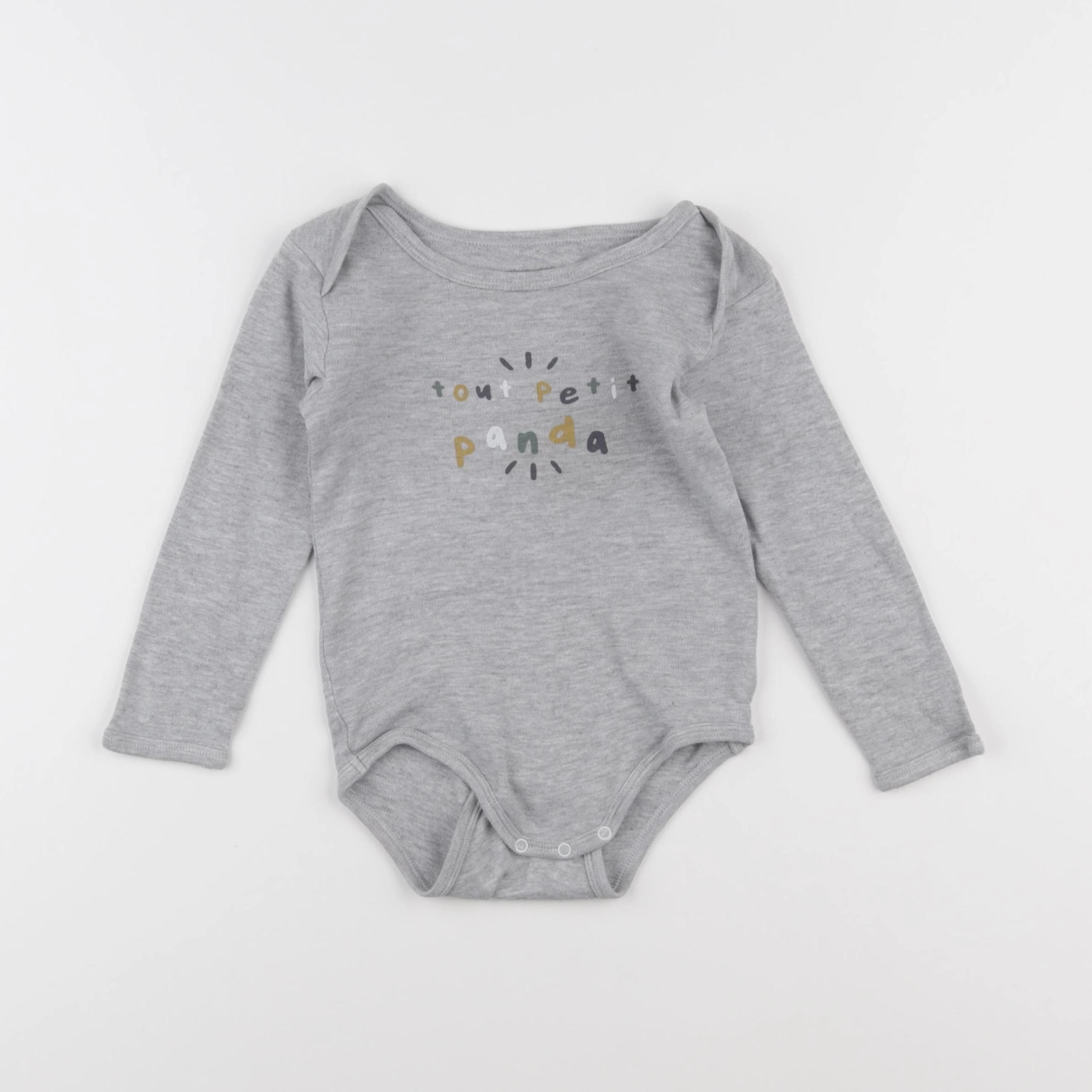 Vertbaudet - body gris - 24 mois