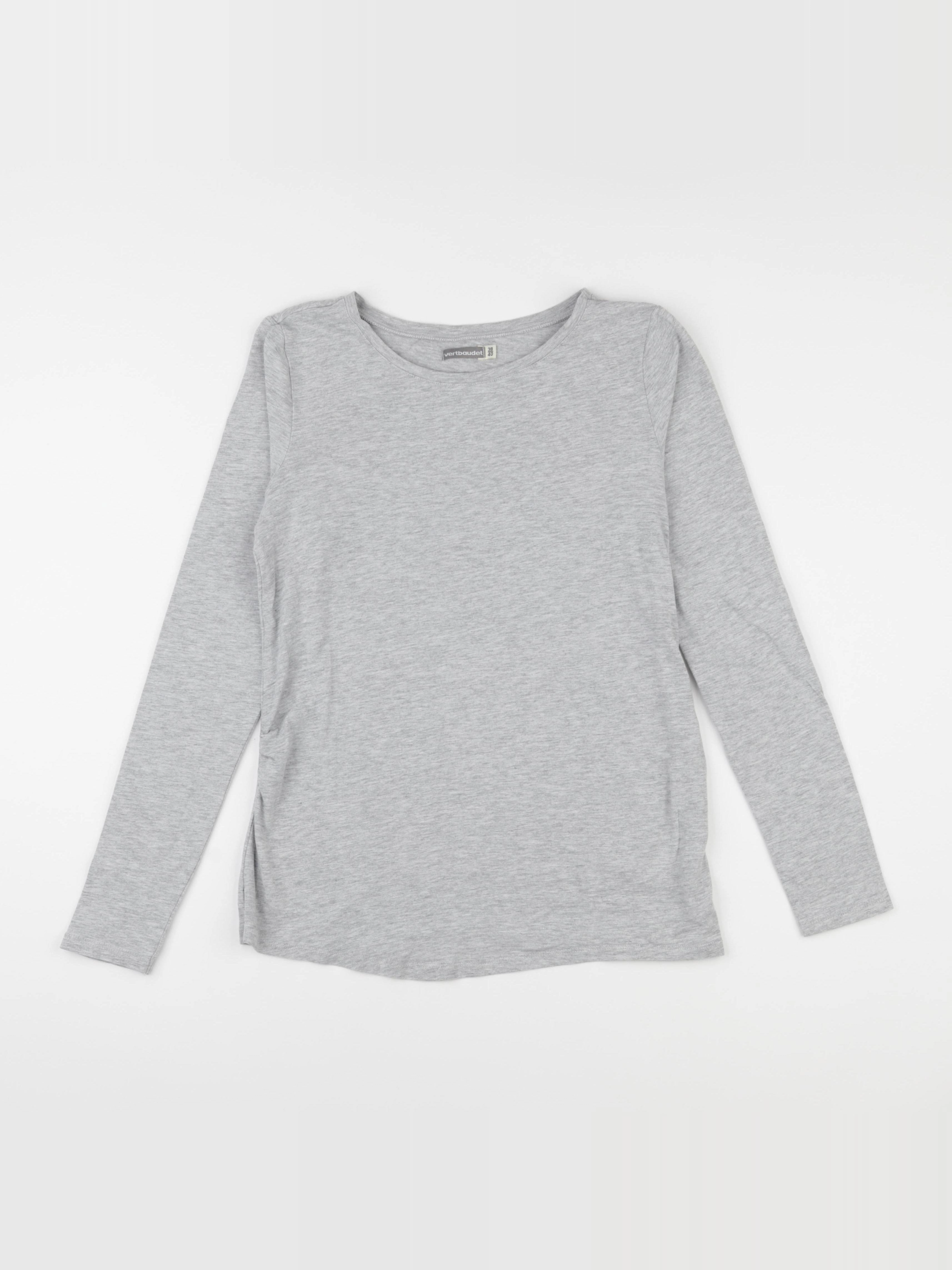 Vertbaudet - tee-shirt grossesse gris - 38 à 40