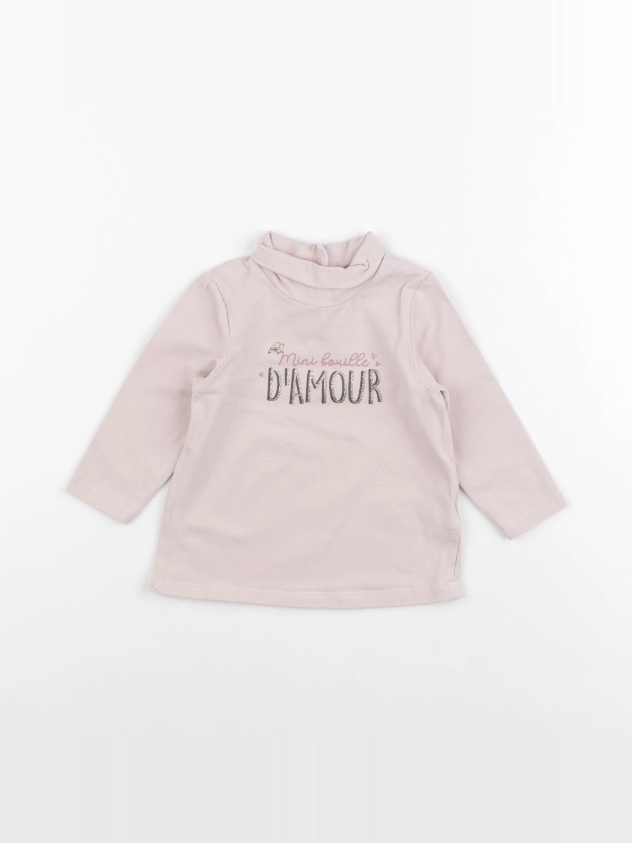 Tape à l'oeil - sous-pull rose - 12 mois
