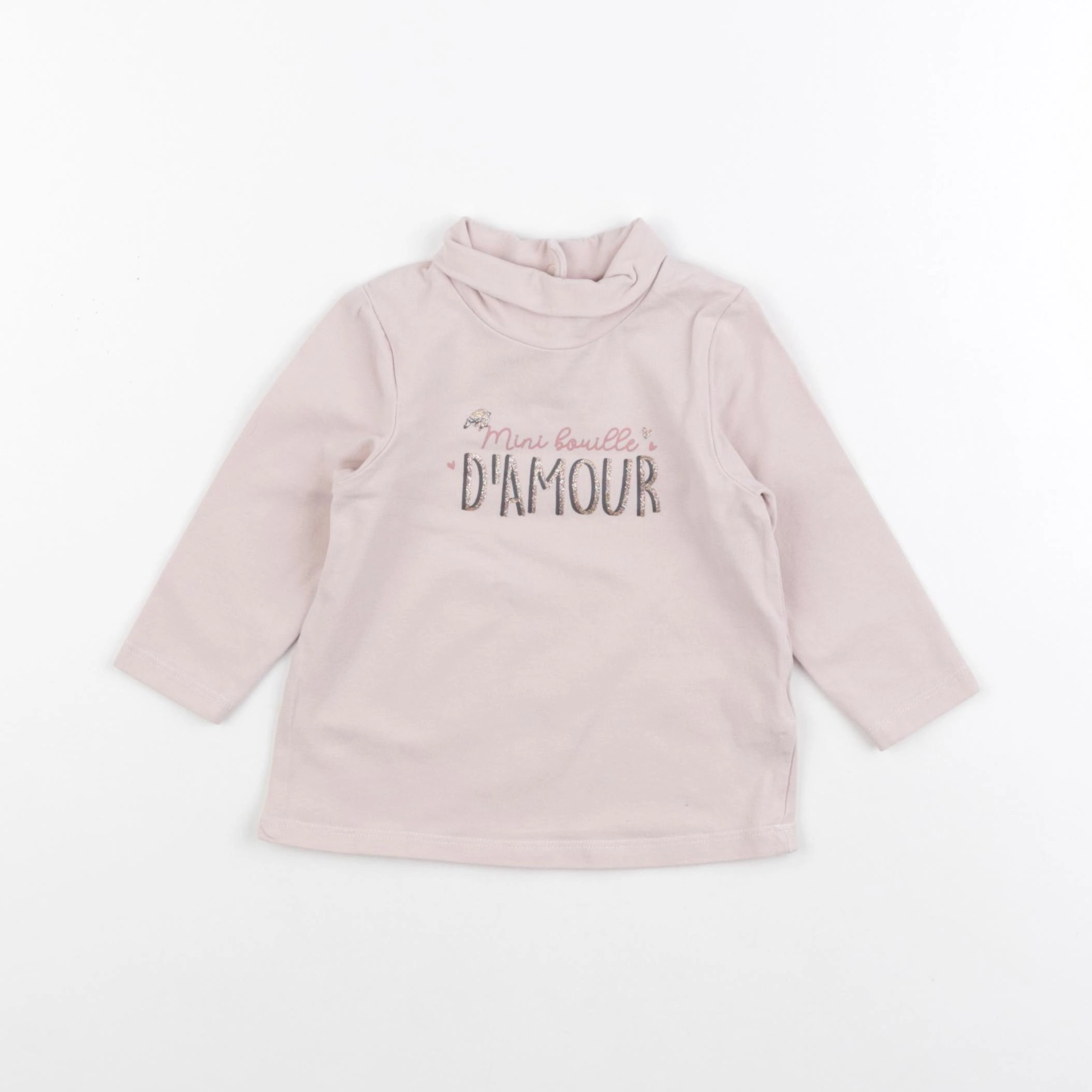 Tape à l'oeil - sous-pull rose - 12 mois