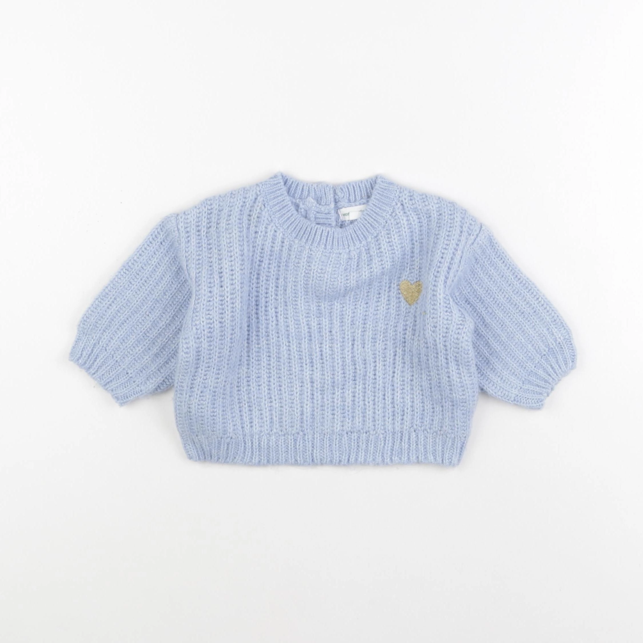 Vertbaudet - pull bleu - 6 mois