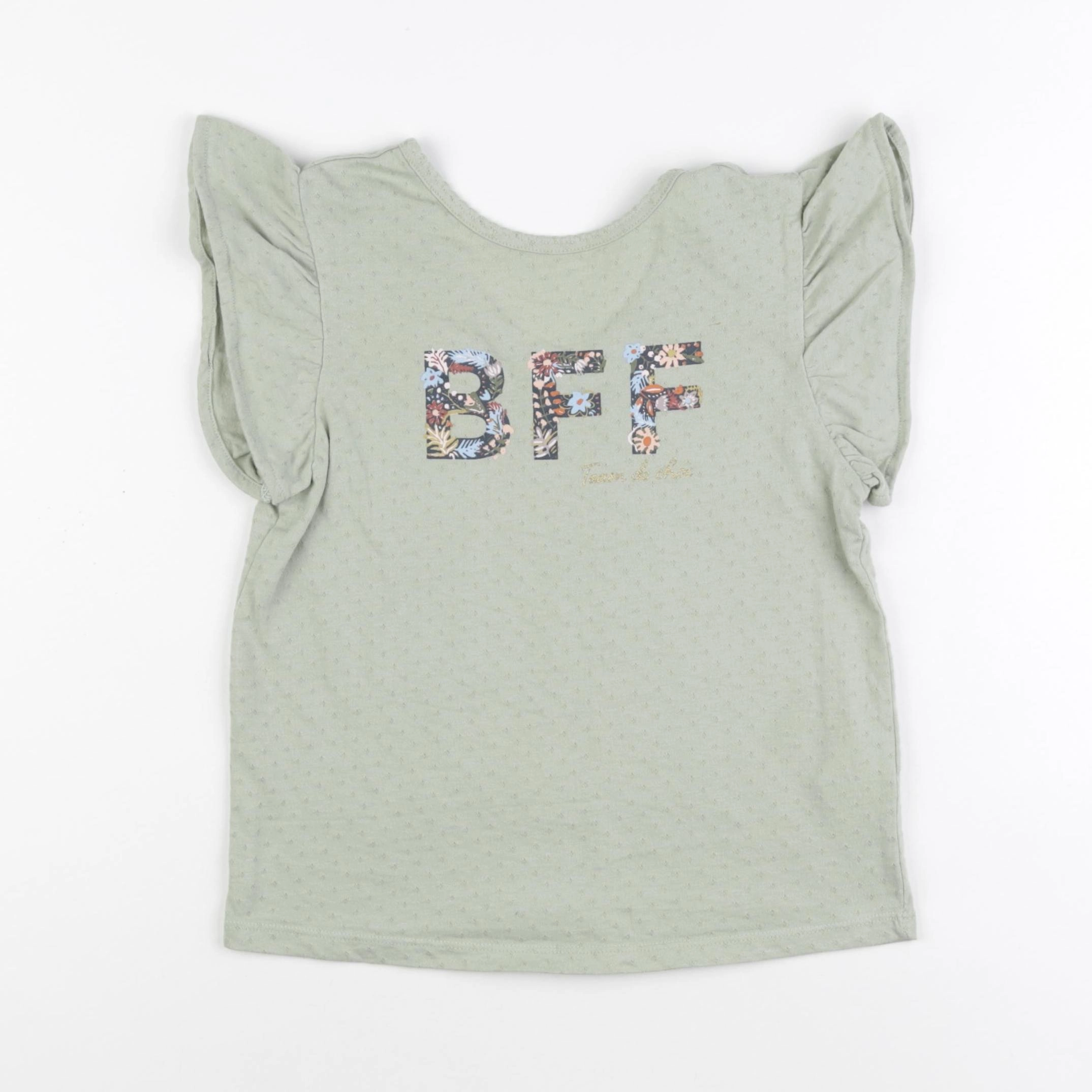 Vertbaudet - tee-shirt vert - 8 ans