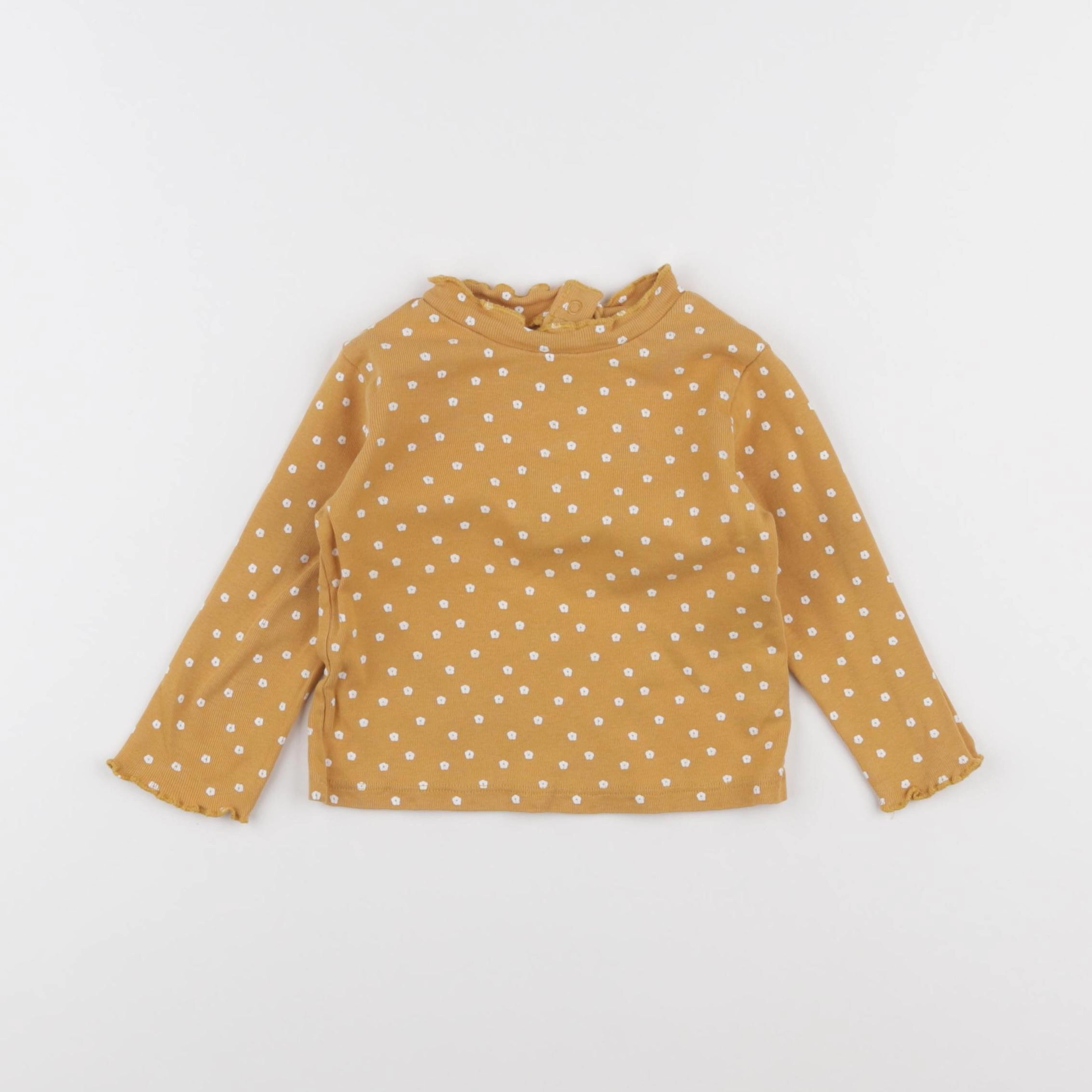 Vertbaudet - sous-pull jaune - 18 mois