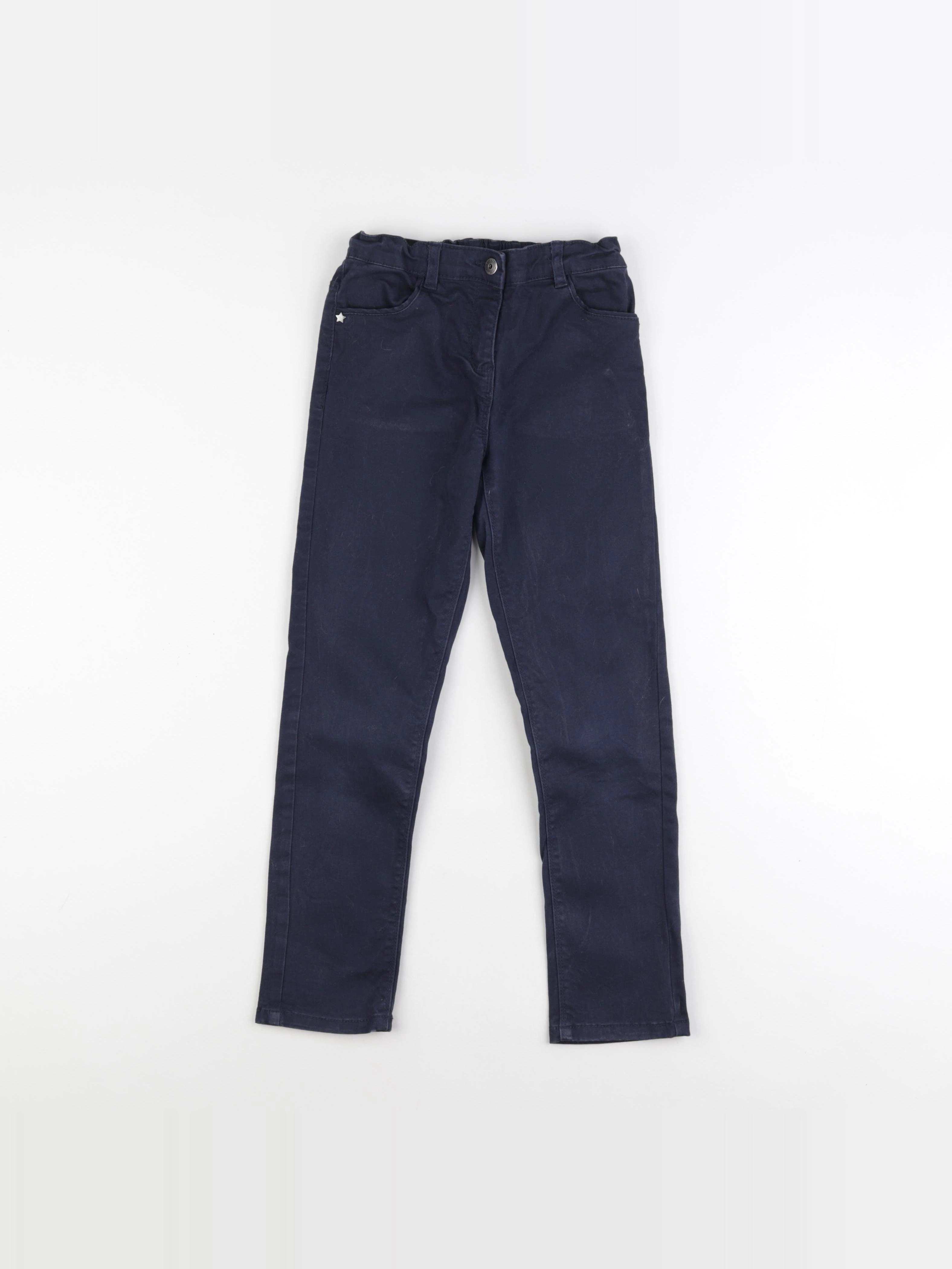 Vertbaudet - pantalon bleu - 8 ans