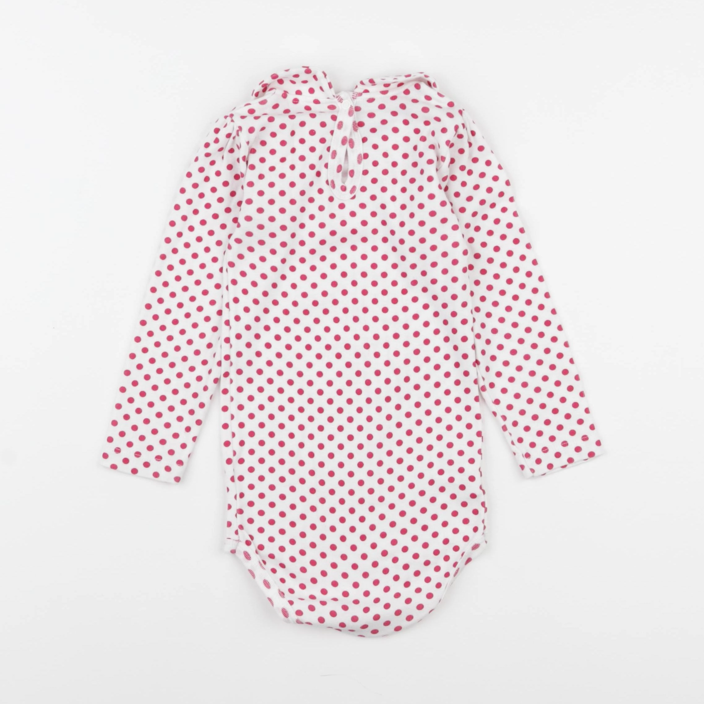 Petit Bateau - body à col rose - 24 mois