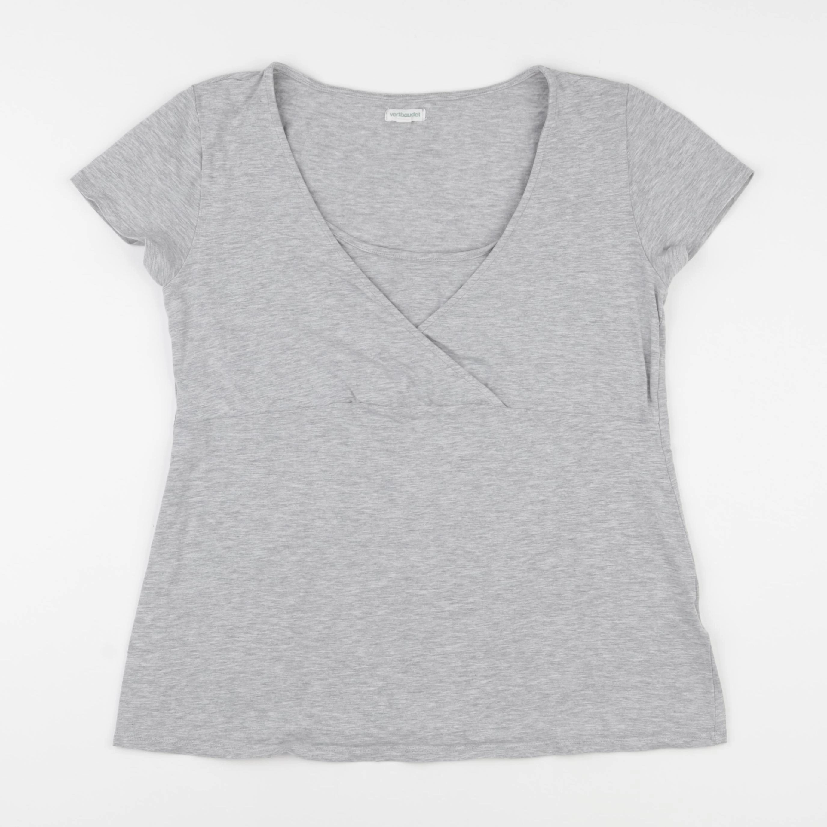 Vertbaudet - tee-shirt grossesse, allaitement gris - 38 à 40
