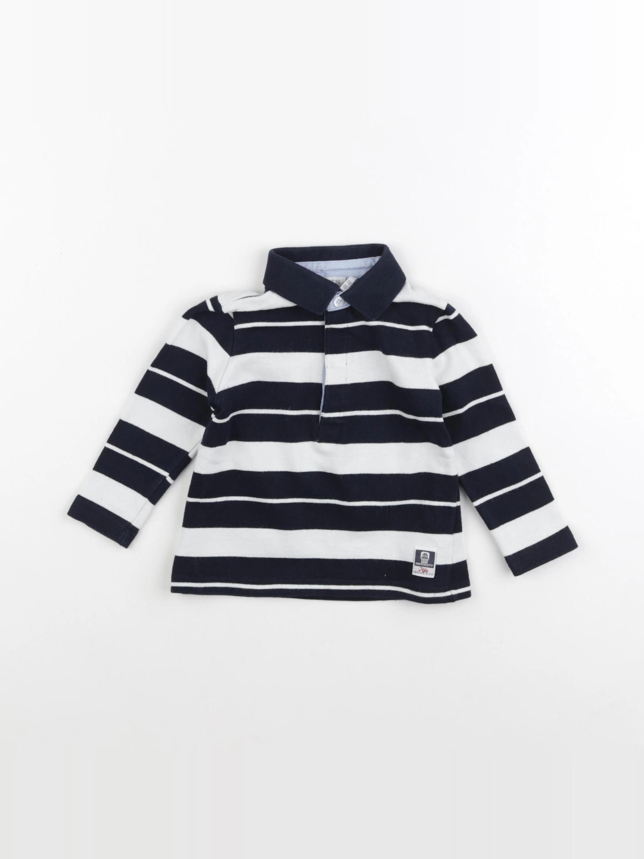 IKKS - polo bleu - 18 mois